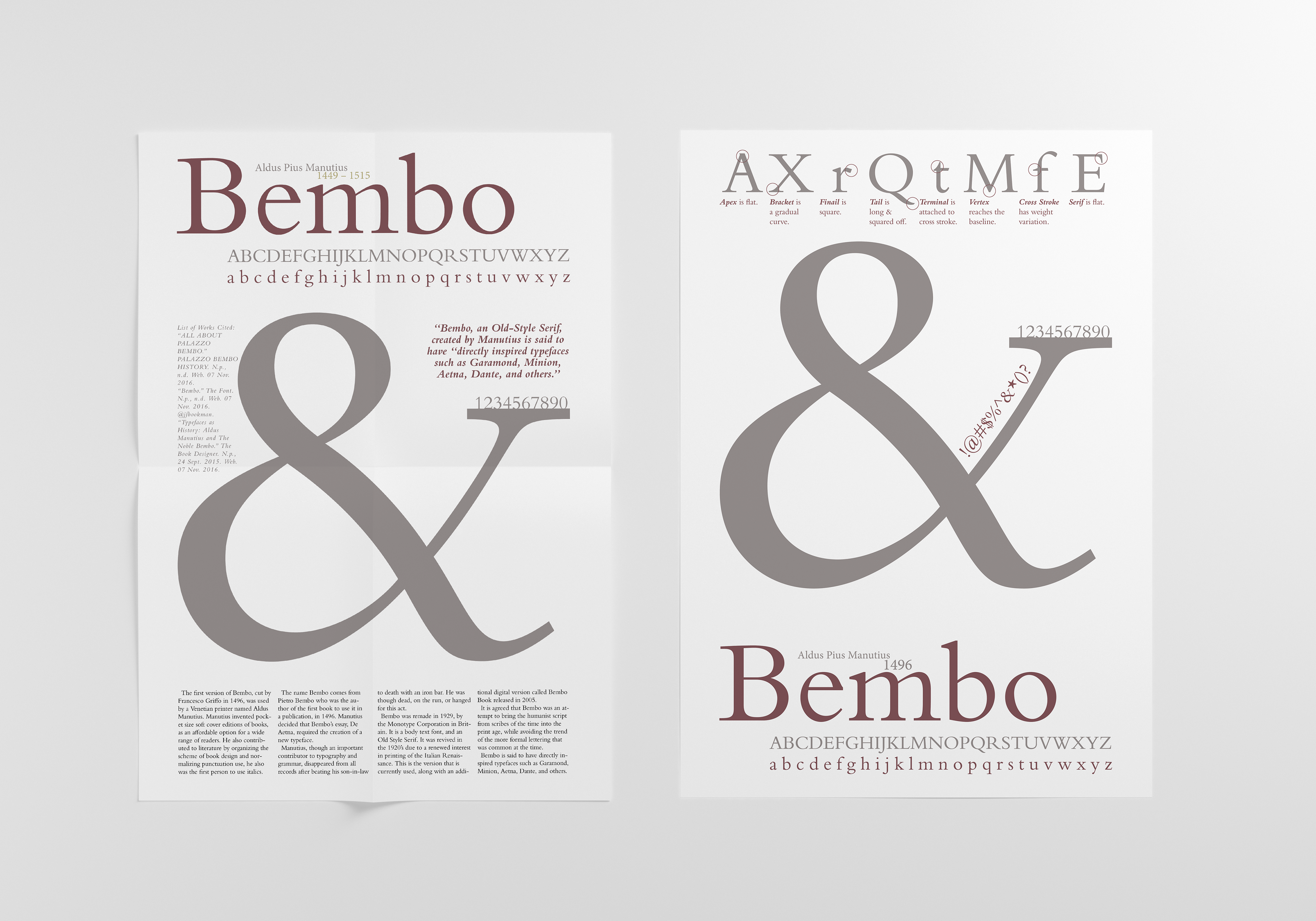 Bembo Poster Set A