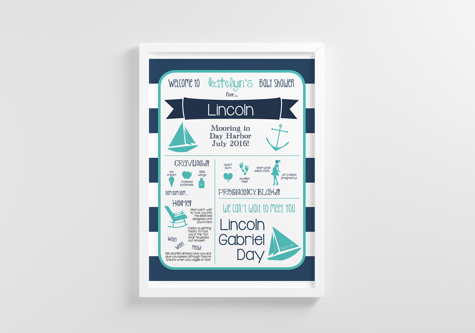 Baby Shower Event Poster