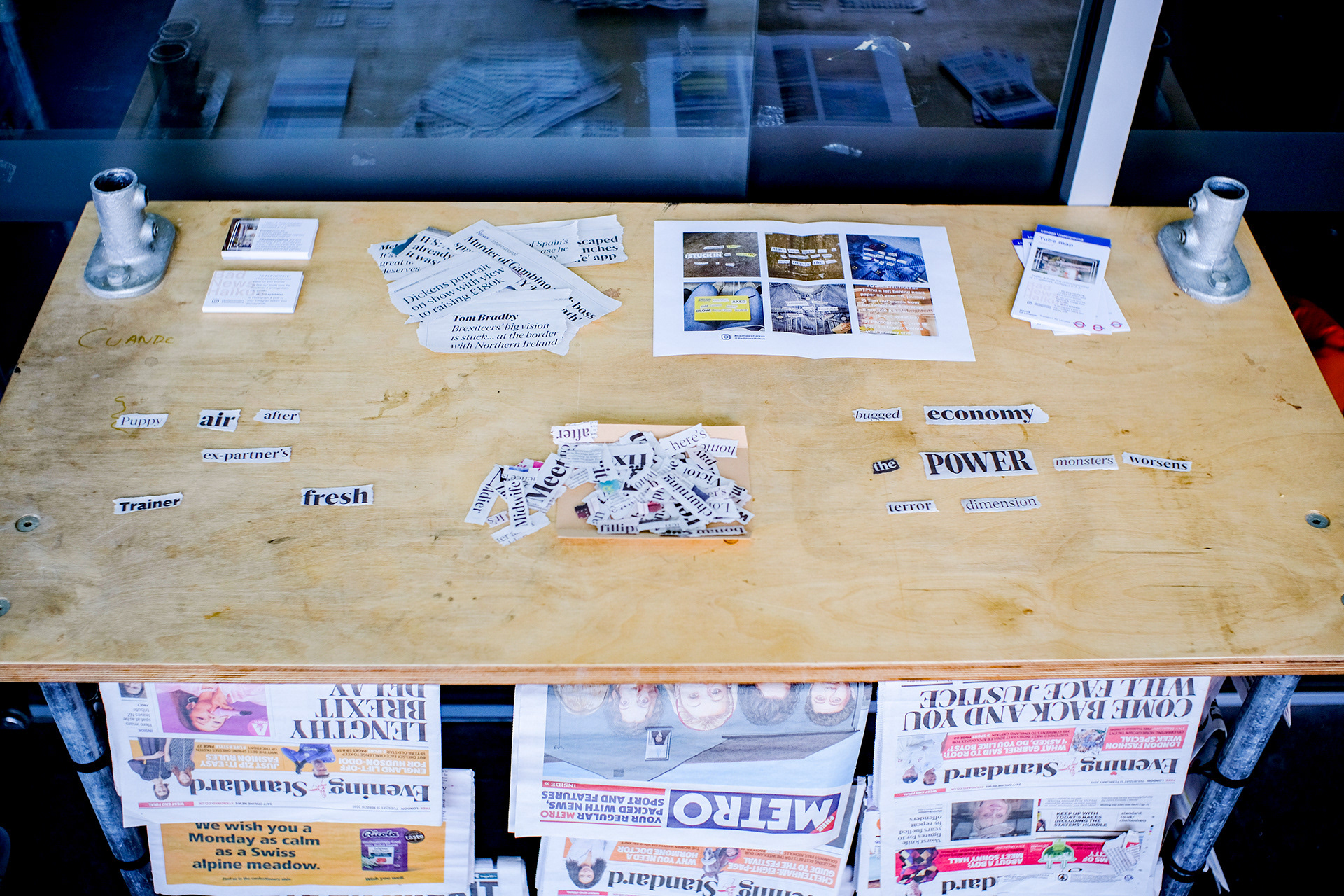 Bad News Haikus Interactive Display