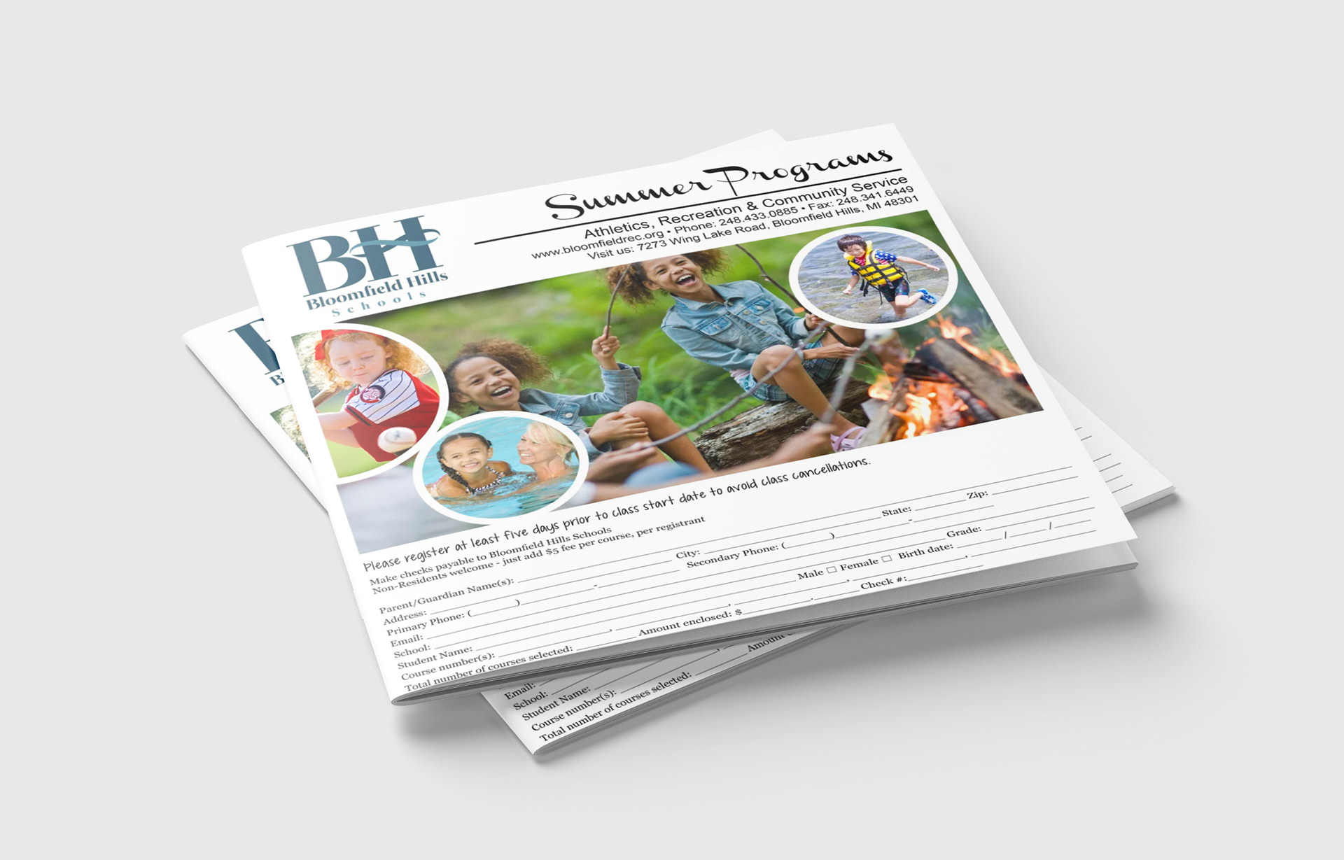 Recreation Dept Summer Programs Publication