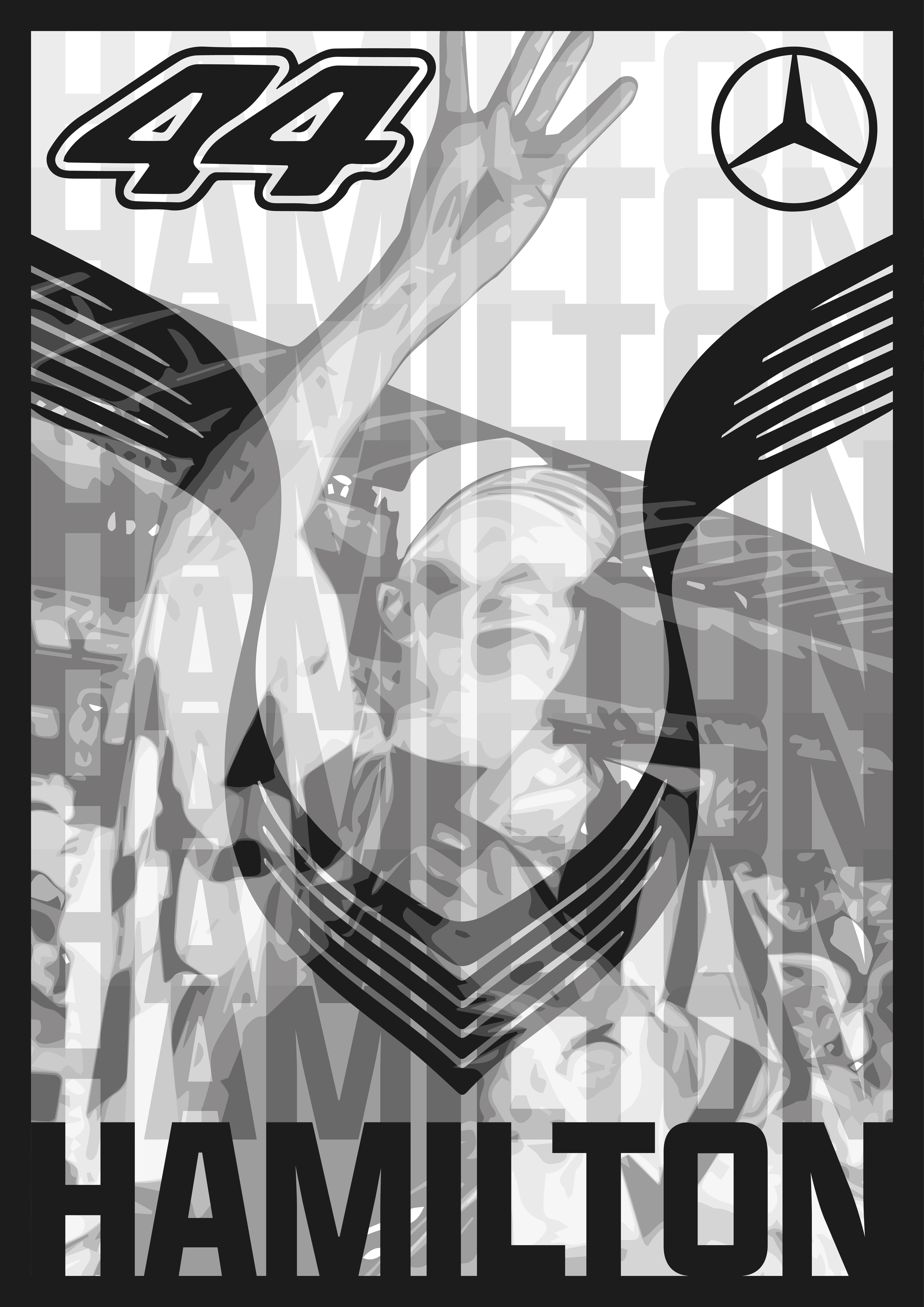 HAMILTON | 44 Poster with Photograph by Jamey Price Photography