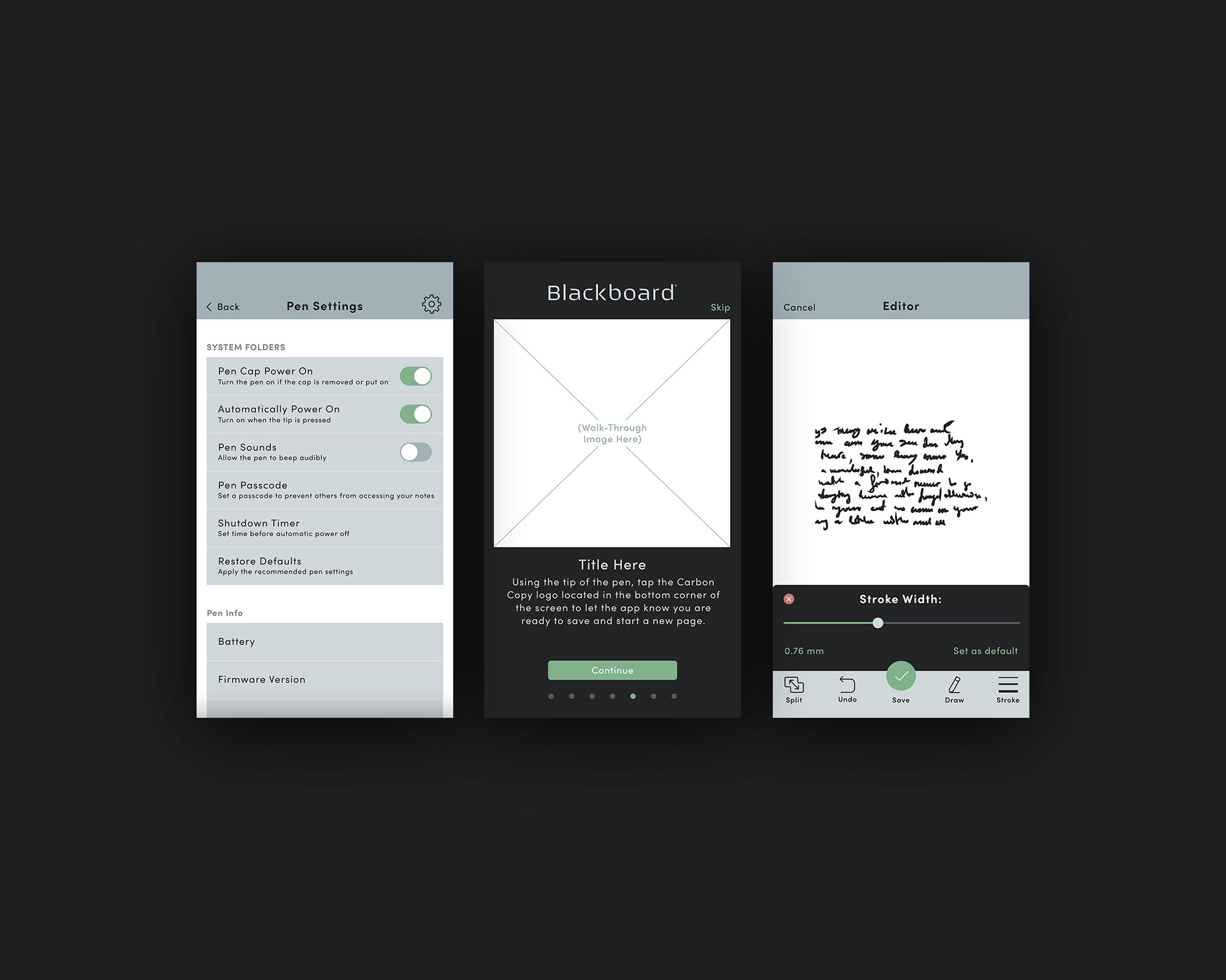 App Interface Concepts/Designs
