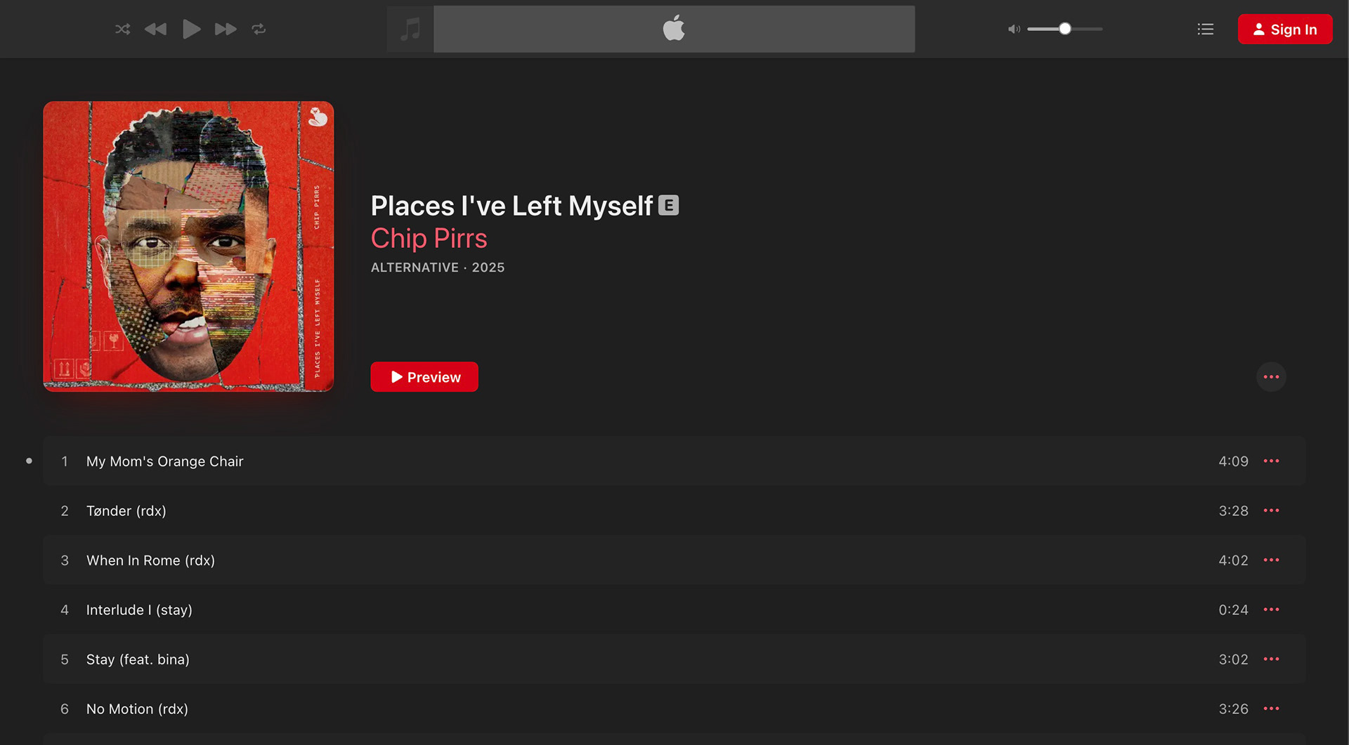 Apple Music Interface