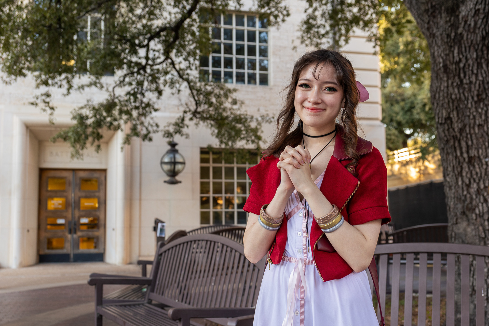 Sophie Dieterlen poses for a portrait in cosplay for Halloween on Oct. 31, 2024.