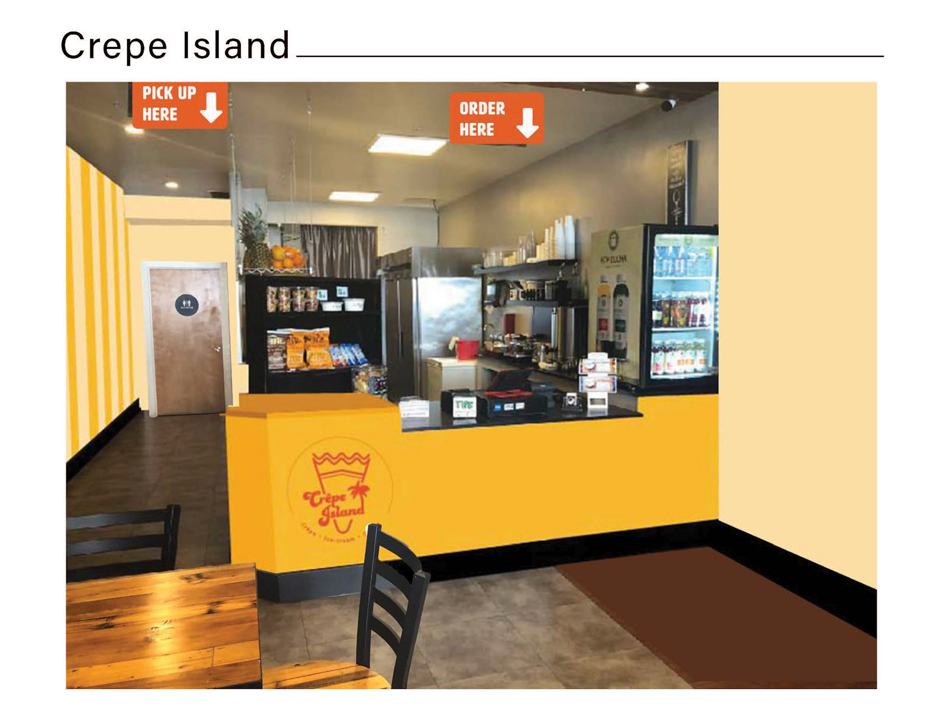 Interior Model - counter front