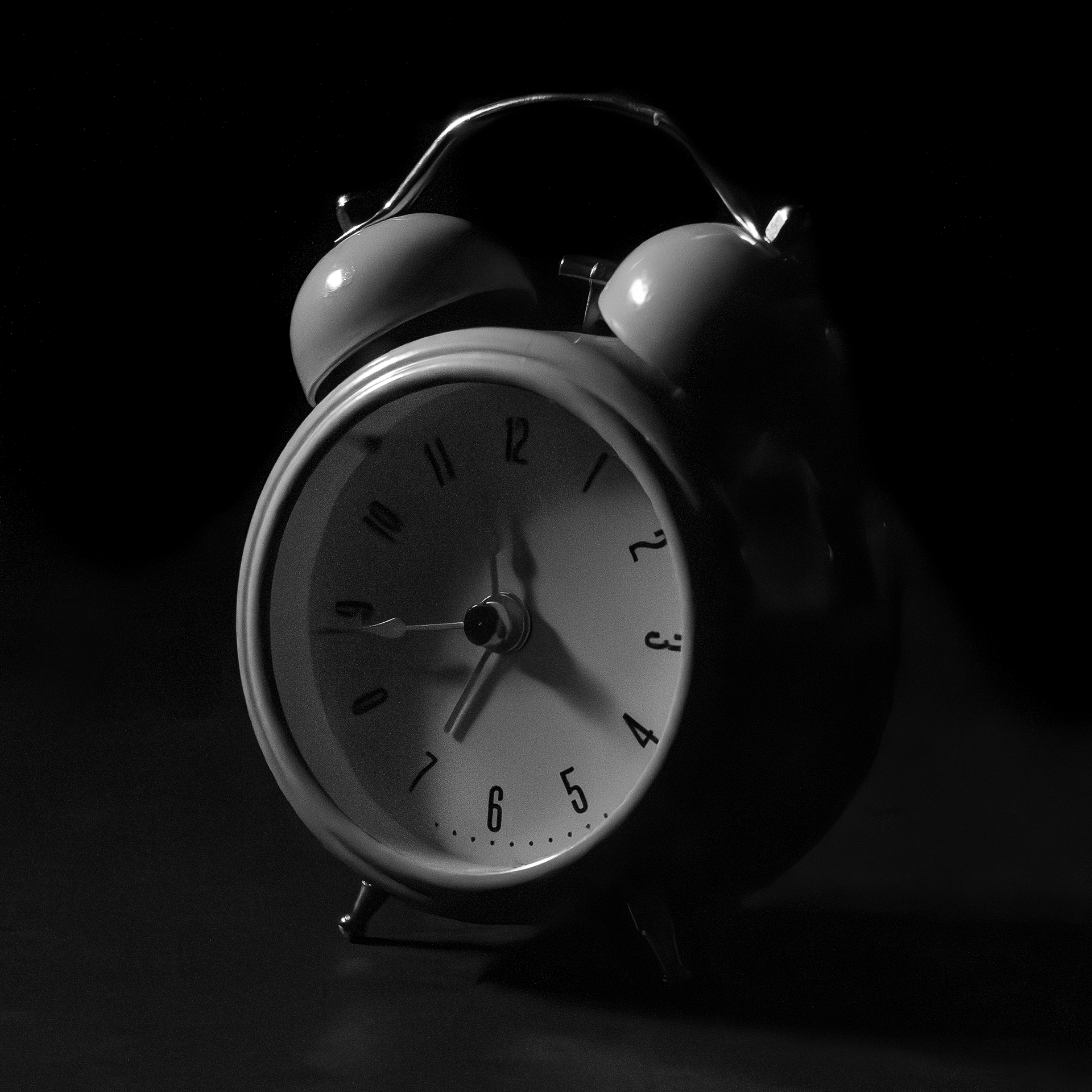 Low-key clock portrait