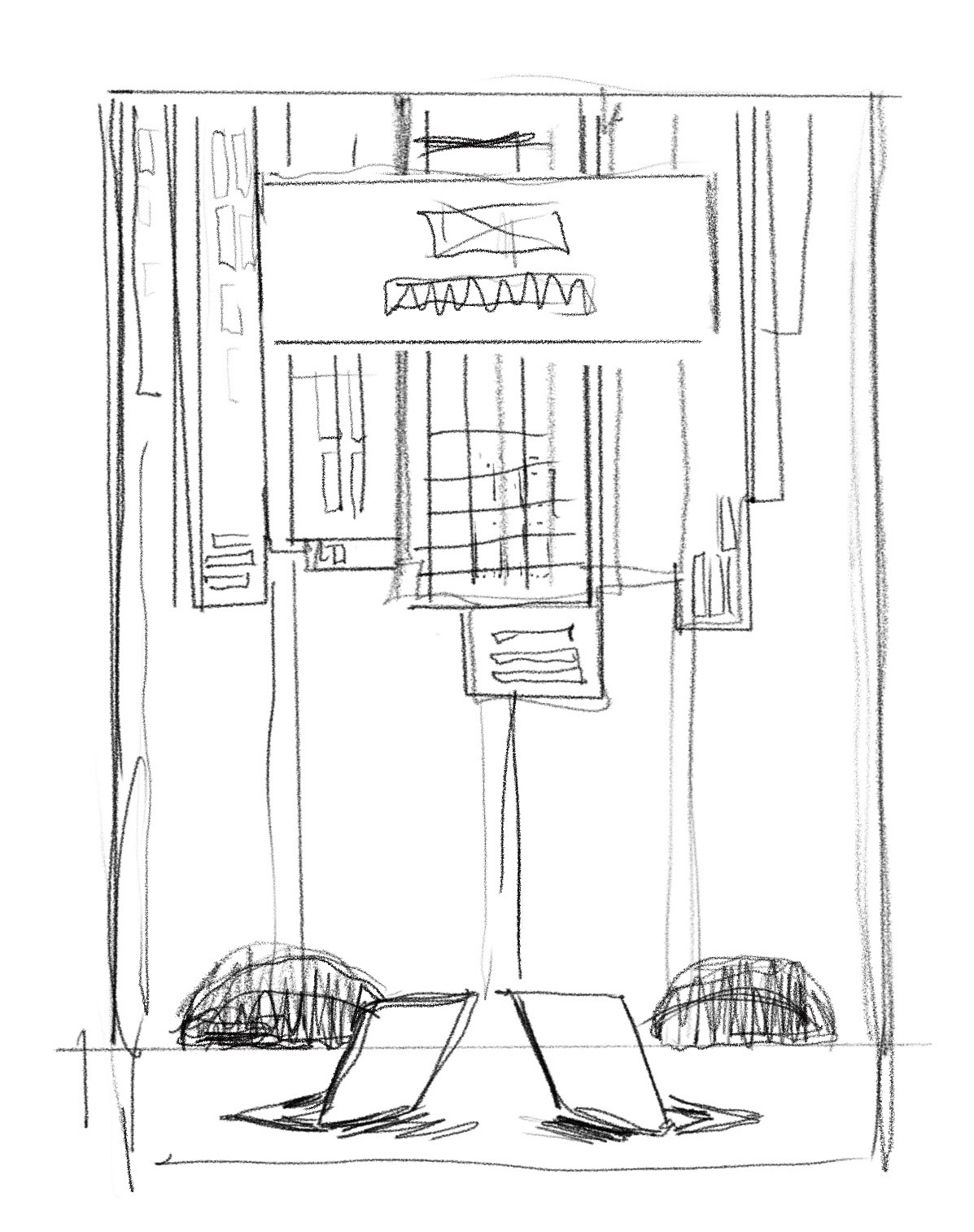 Idèskisse til det valgte omslaget