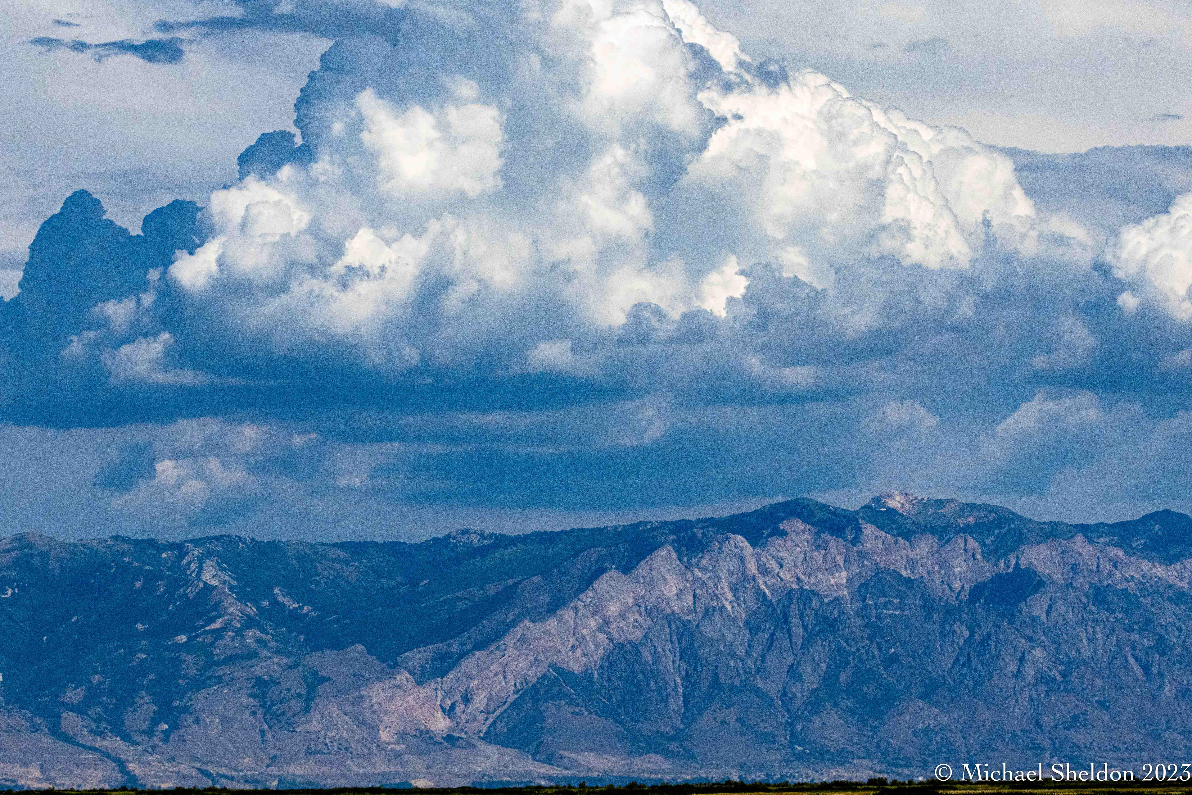 A western sky-Wasatch range