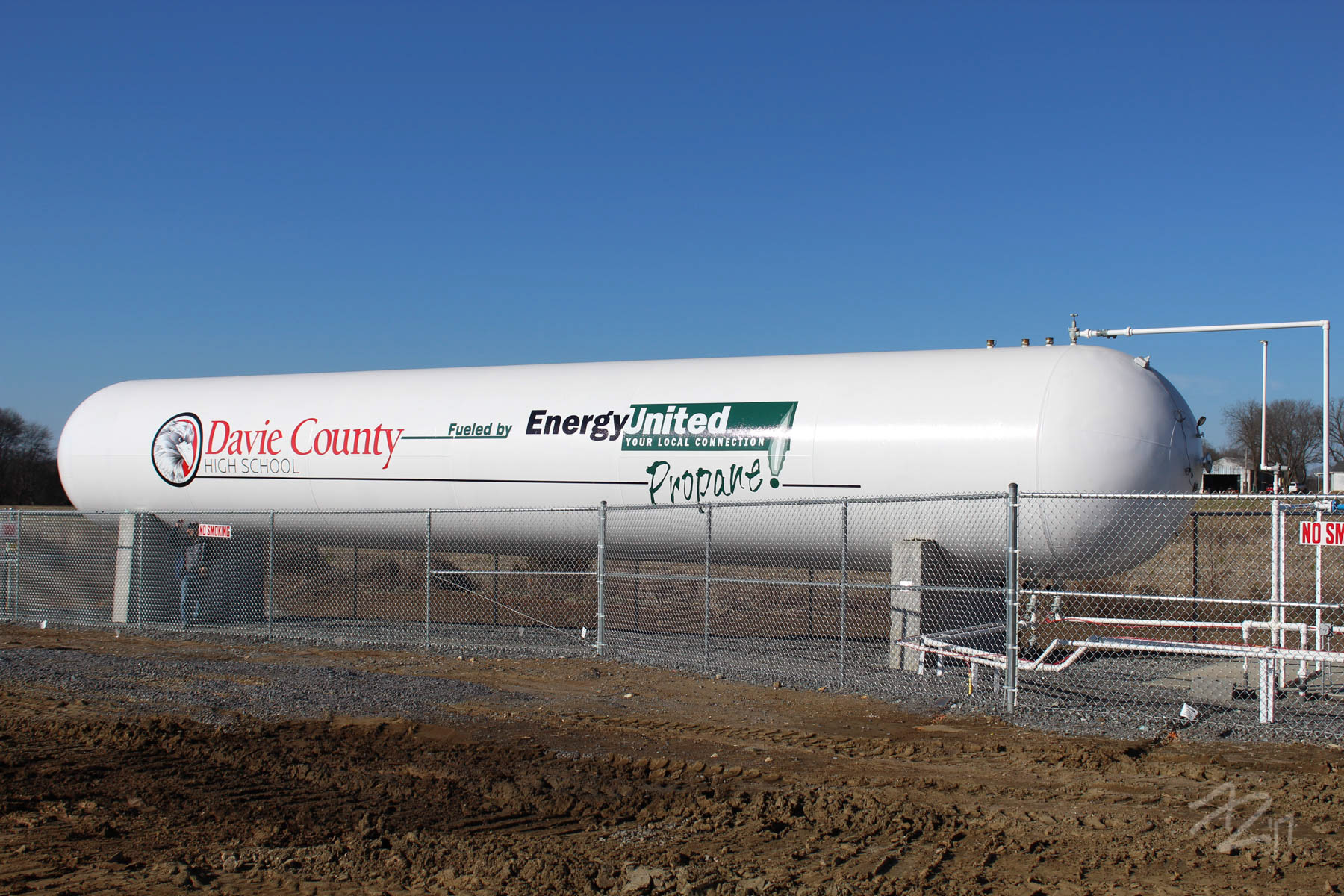 New Davie High propane tank