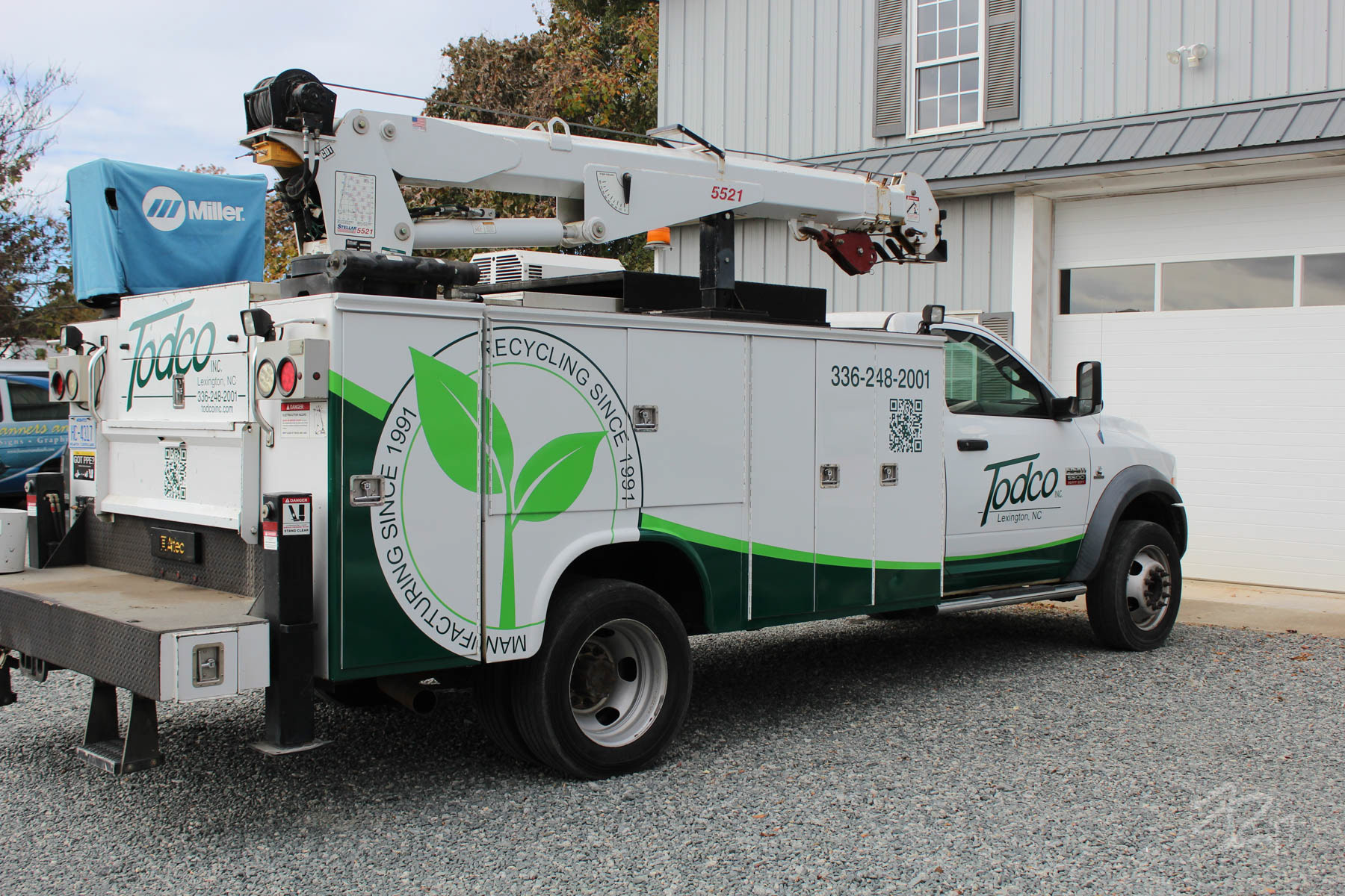 spruced up service truck