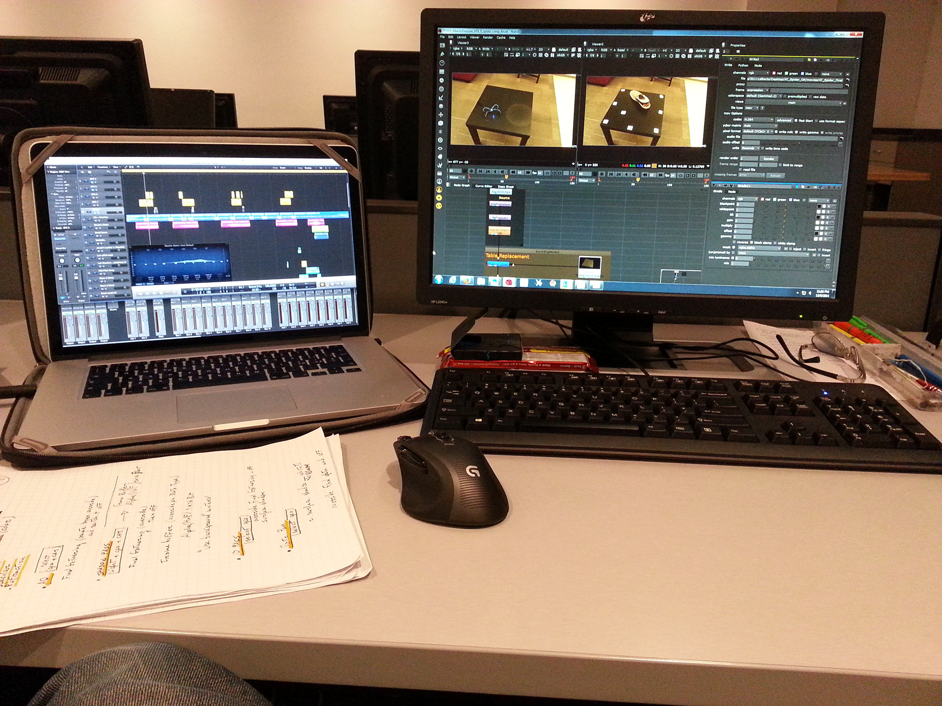 Set Extension on Nuke + Sound Design on Logic Pro X