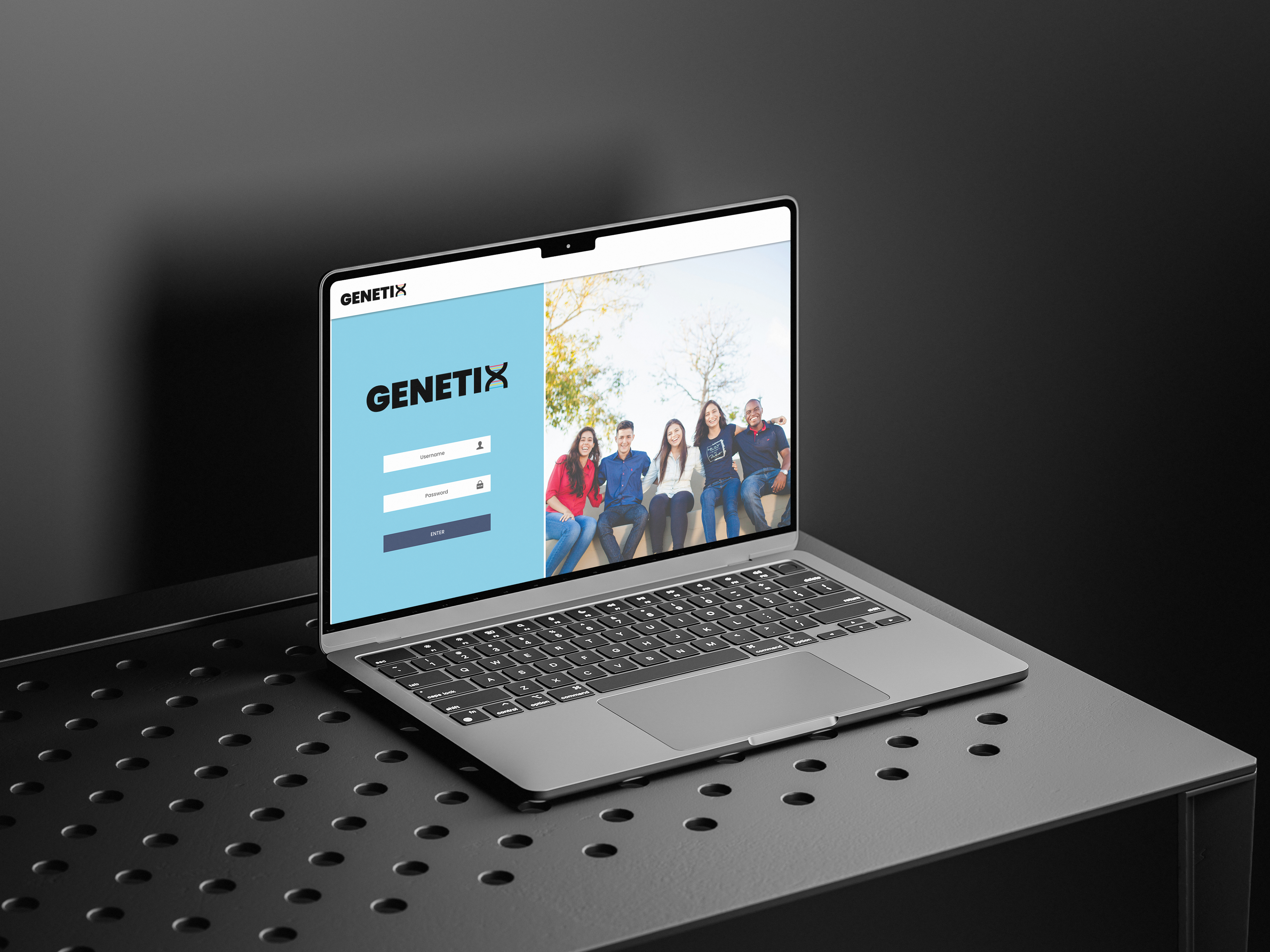 Genetix Laptop Mockup