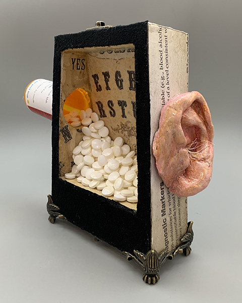 "Old and Overmedicated" Mixed media