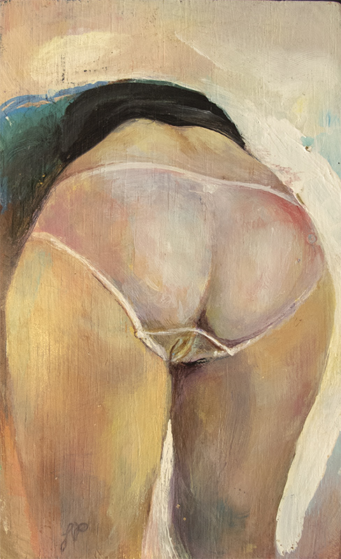 "Fanny I" Acrylic on board.