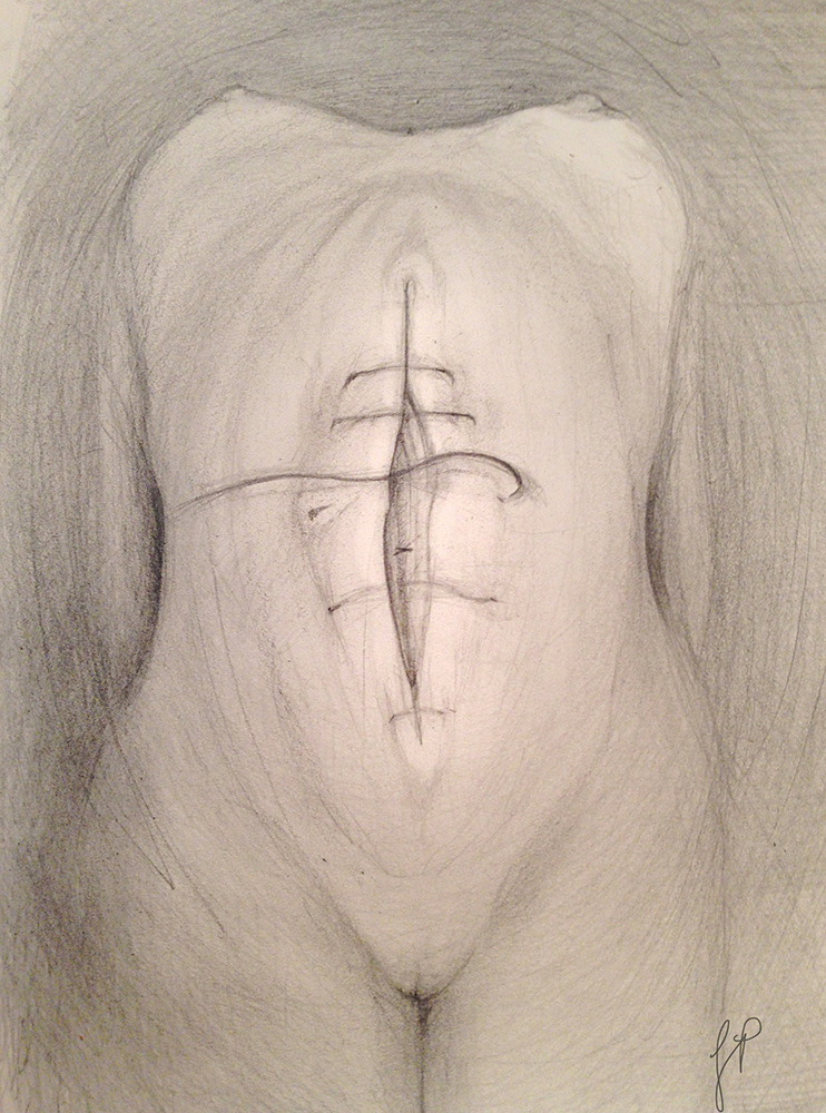 "The Best of Me - A/Bikram Camel"  Pencil on paper.