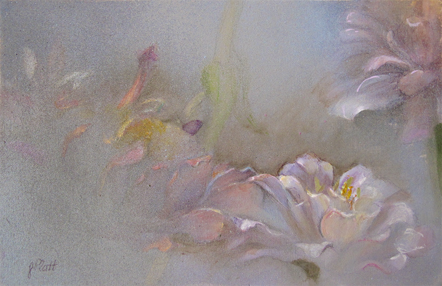 " The Spaces in Between - Flowers"  Acrylic, marker and pen.