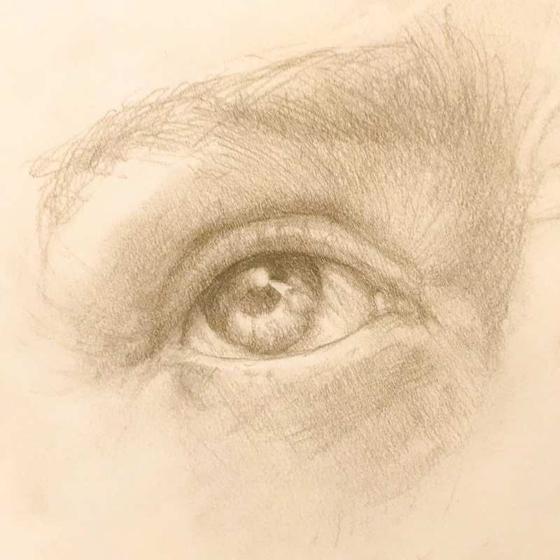 "My Eye" Pencil on paper.