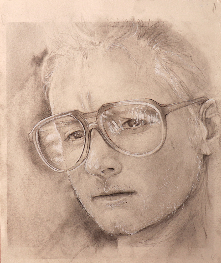 "Weirdo"  Pencil on paper.