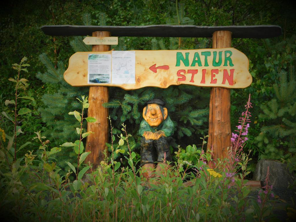E1: Starten på NATURSTIEN.
