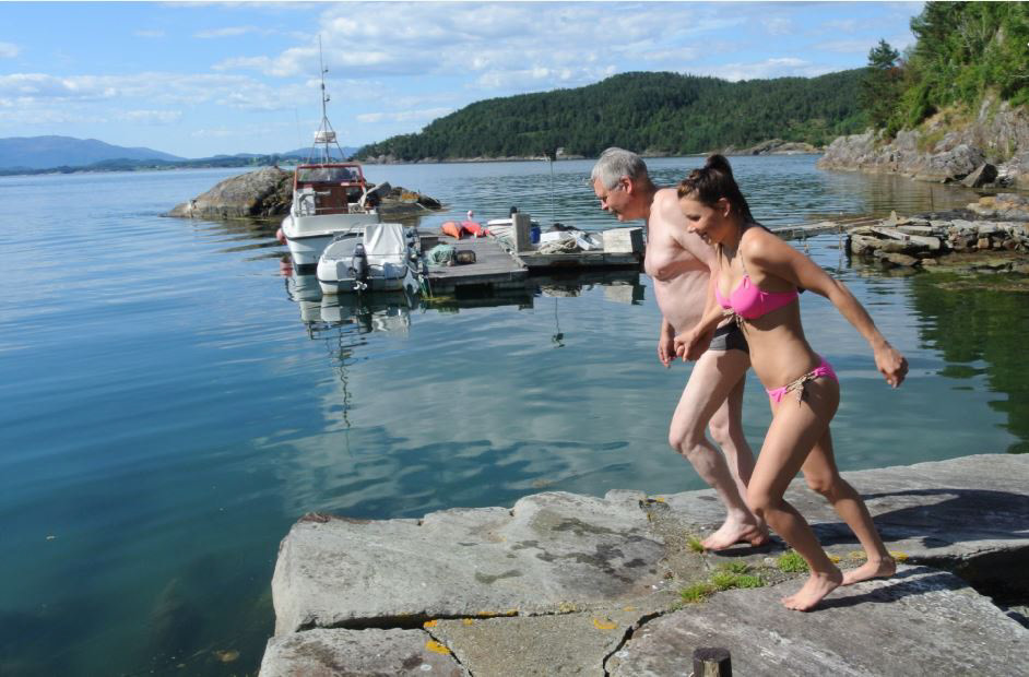 Badeliv i Fatlandshavnen.