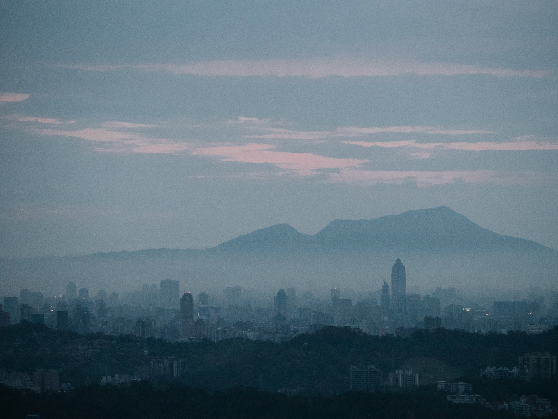 Taipei depuis les hauteurs de Maokong