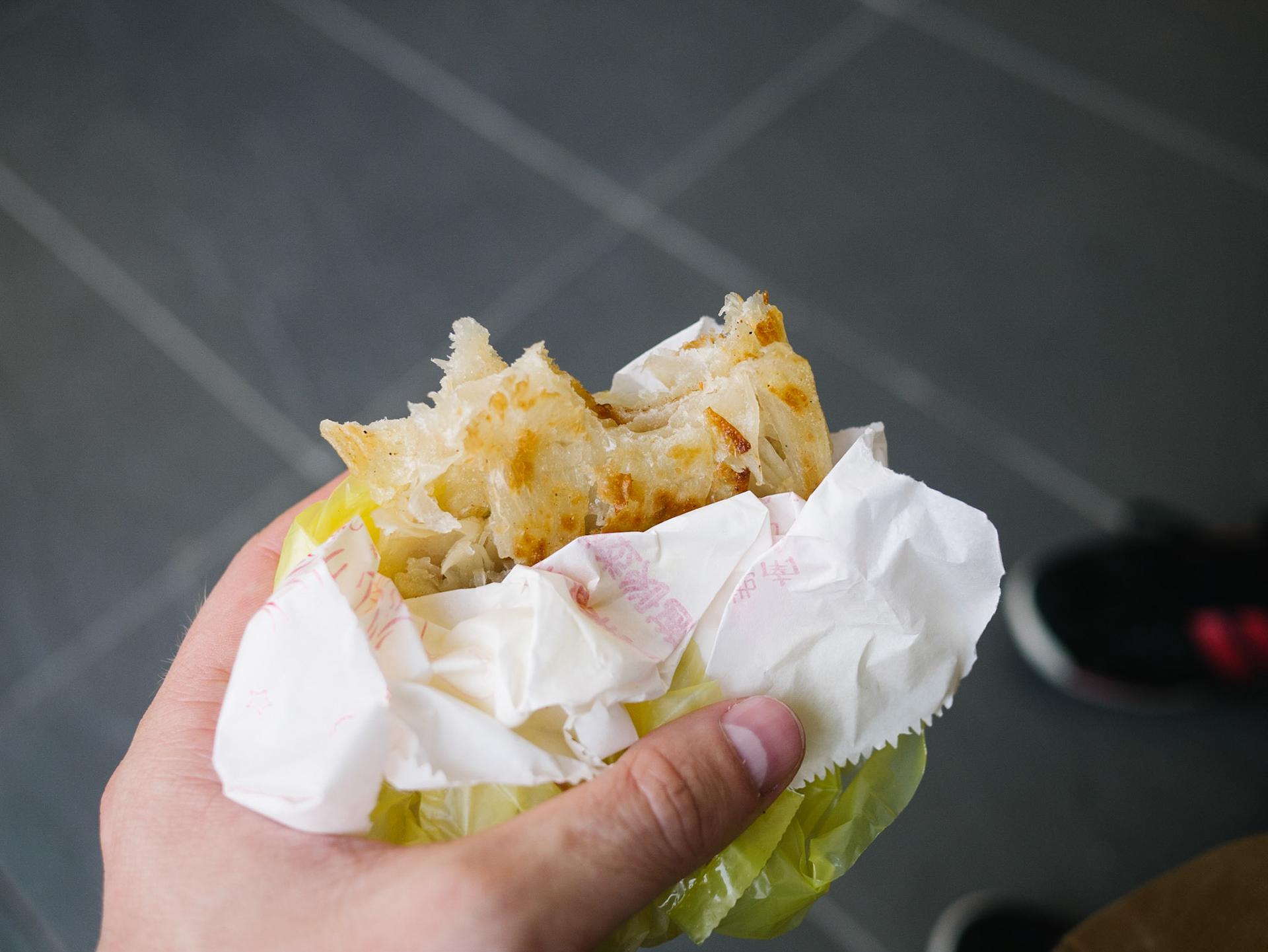 Pancake de riz fourré/épicé