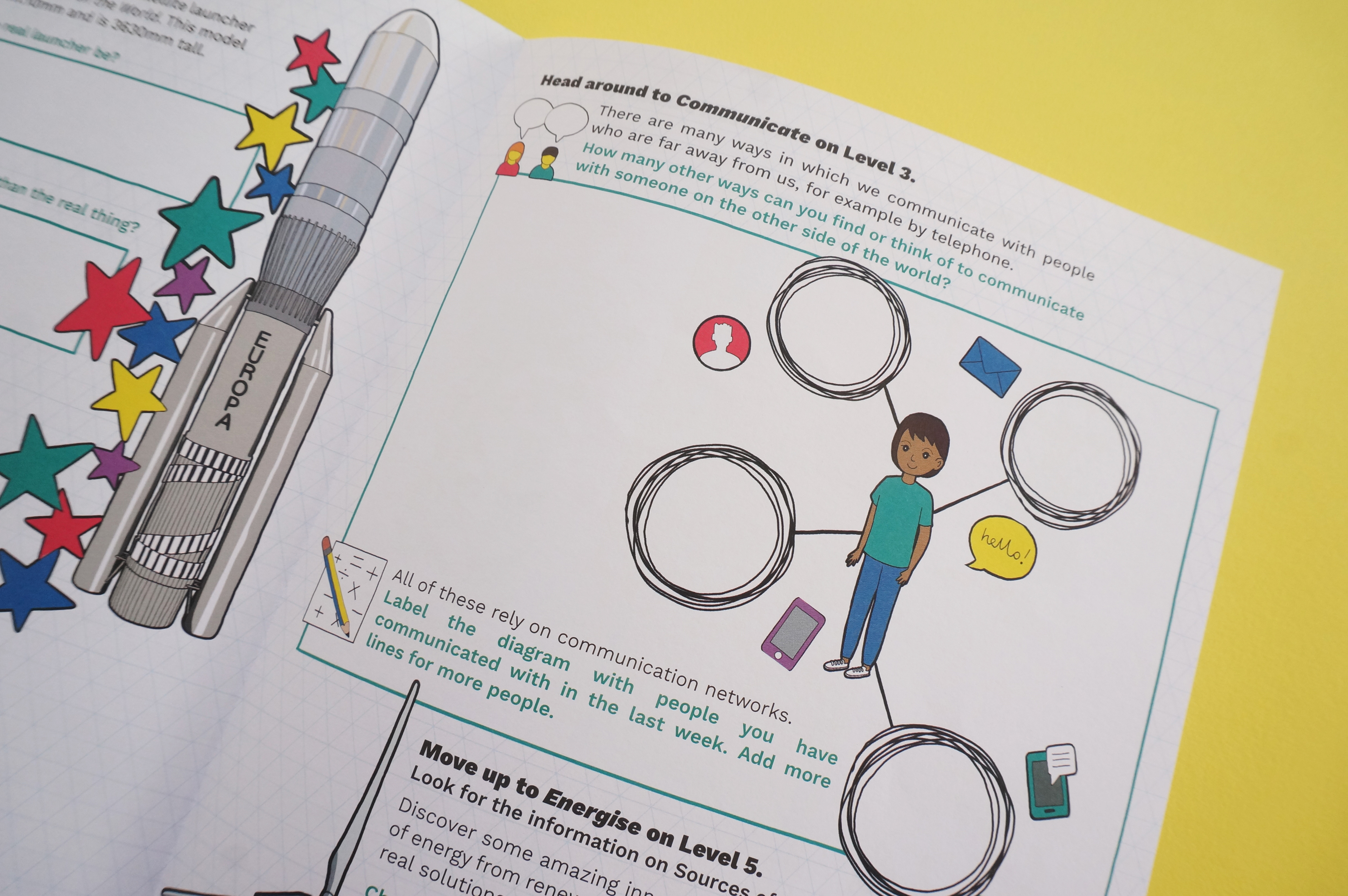 Internal spread of the Maths Week Scotland trail handout
