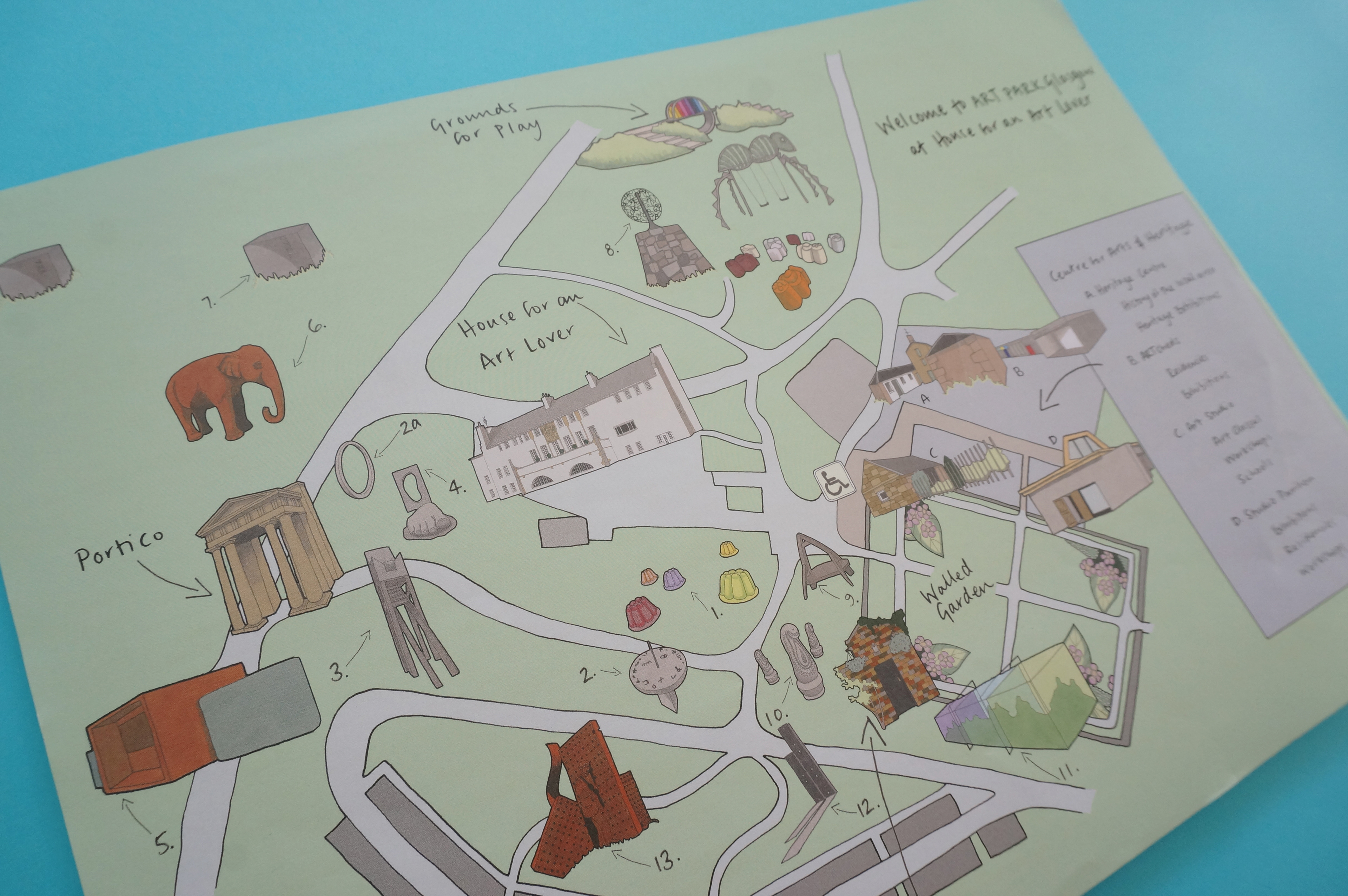 The House for an Art Lover and Art Park map
