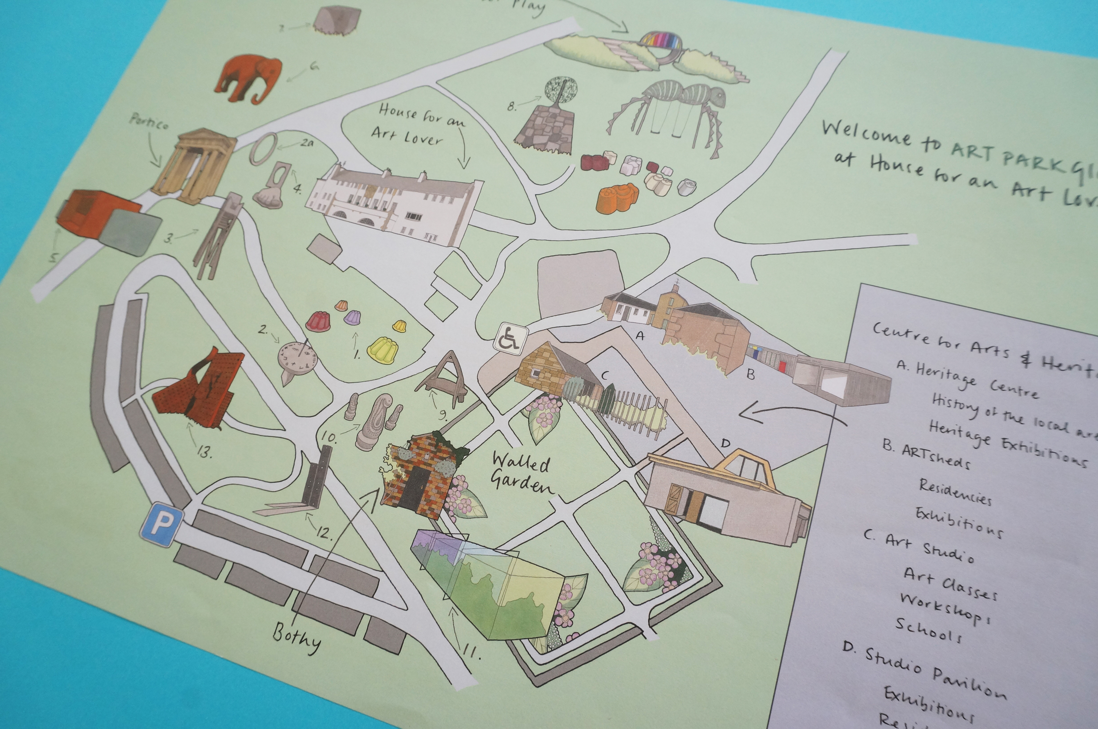 The House for an Art Lover and Art Park map