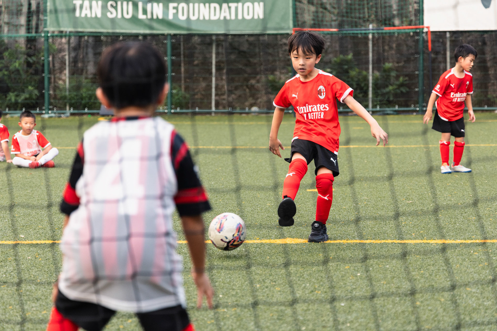 HONG KONG, China - JULY  25:  during AC Milan Kai Tak Soccer Activation at Kai Tak Mall 1 Rooftop on July 25, 2025 in Hong Kong, China, (Photo by Jack Ng/Pixel Images)
