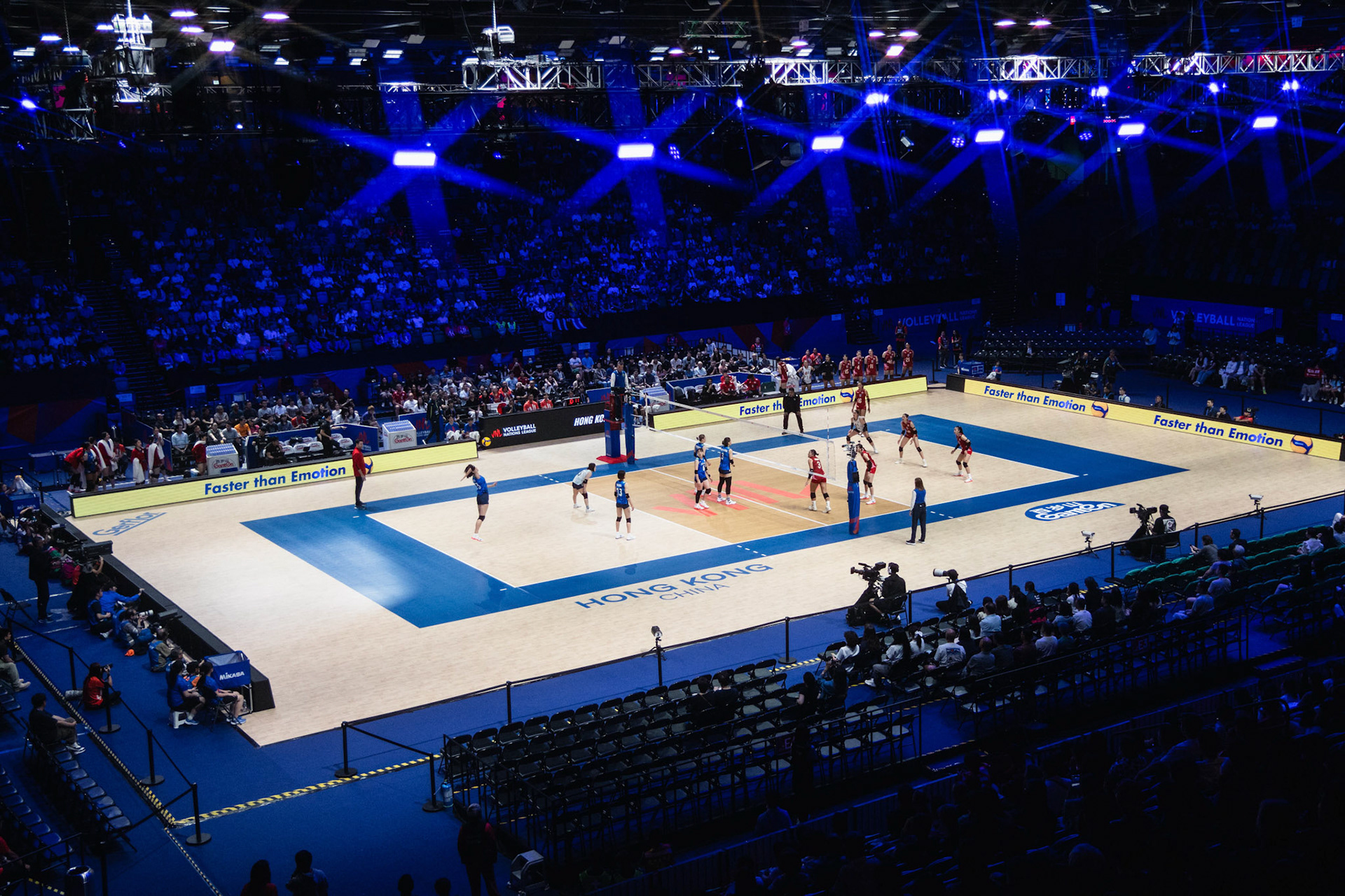 HONG KONG, China - JUNE  18:  during Volleyball Nations League Hong Kong 2025 at Kai Tak Arena on June 18, 2025 in Hong Kong, China, (Photo by Jack Ng/Pixel Images)