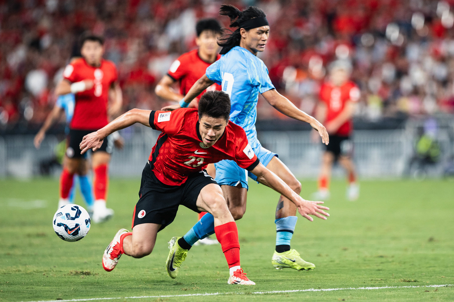 HONG KONG, China - JUNE  10:  during 2027 Asian Cup Qualifers - Hong Kong, China vs India at Kai Tak Stadium on June 10, 2025 in Hong Kong, China, (Photo by Jack Ng/Pixel Images)