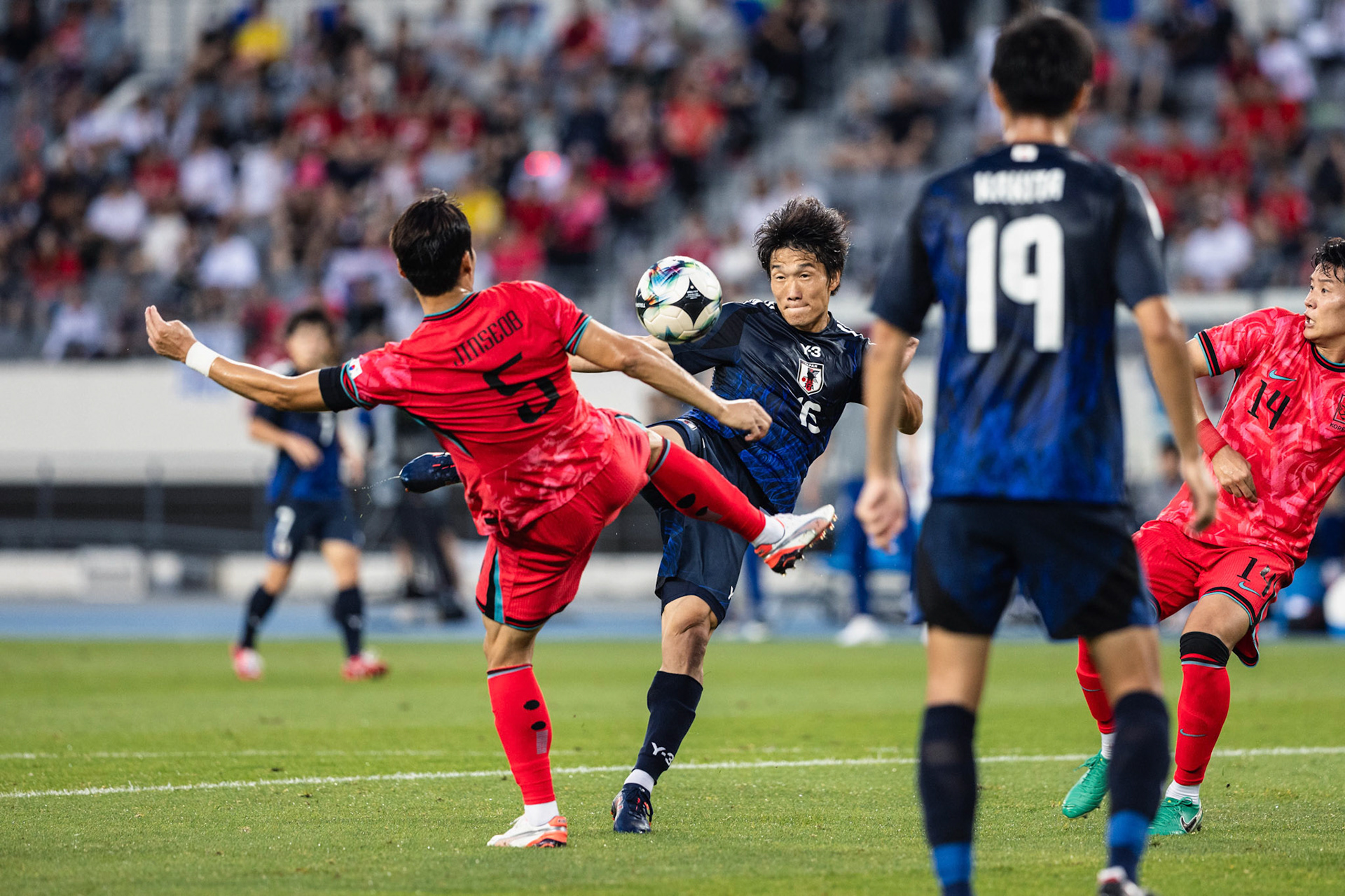YONGIN, South Korea - JULY  15:  during EAFF E-1 Football Championship - South Korea vs Japan at Yongin Mireu Stadium on July 15, 2025 in Yongin, South Korea, (Photo by Jack Ng/Pixel Images)