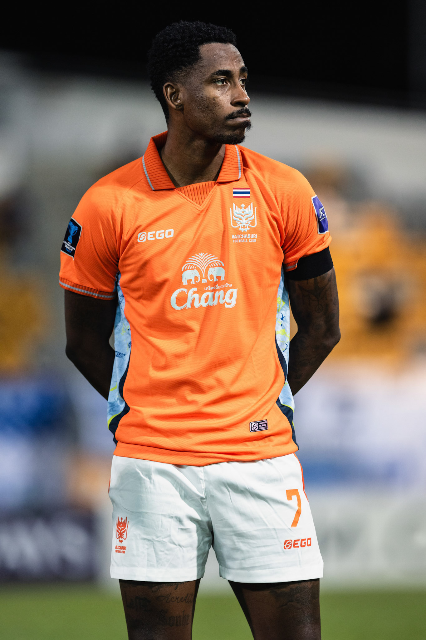 Mong Kok Stadium, HONG KONG, China: Denilson of Ratchaburi FC is ready to play during AFC Champions League TWO - Eastern FC vs Ratchaburi FC at Mong Kok Stadium on November 5, 2025 in Hong Kong, China, (Photo by Jack Ng/Alamy Live News)