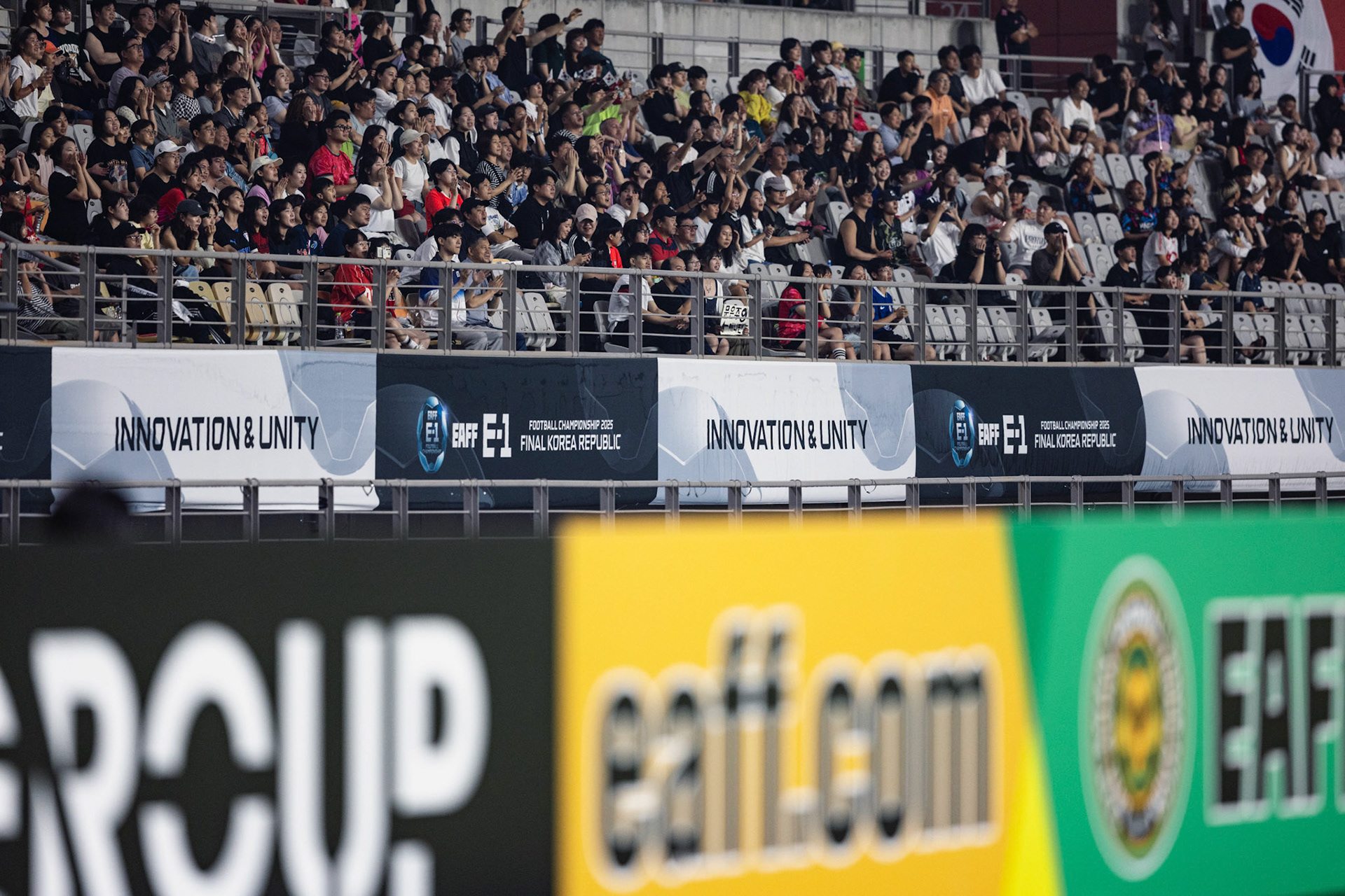 HWASEONG, South Korea - JULY  13:  during EAFF E-1 Football Championship - South Korea vs Japan at Hwaseong Sports Complex on July 13, 2025 in Hwaseong, South Korea, (Photo by Jack Ng/Pixel Images)