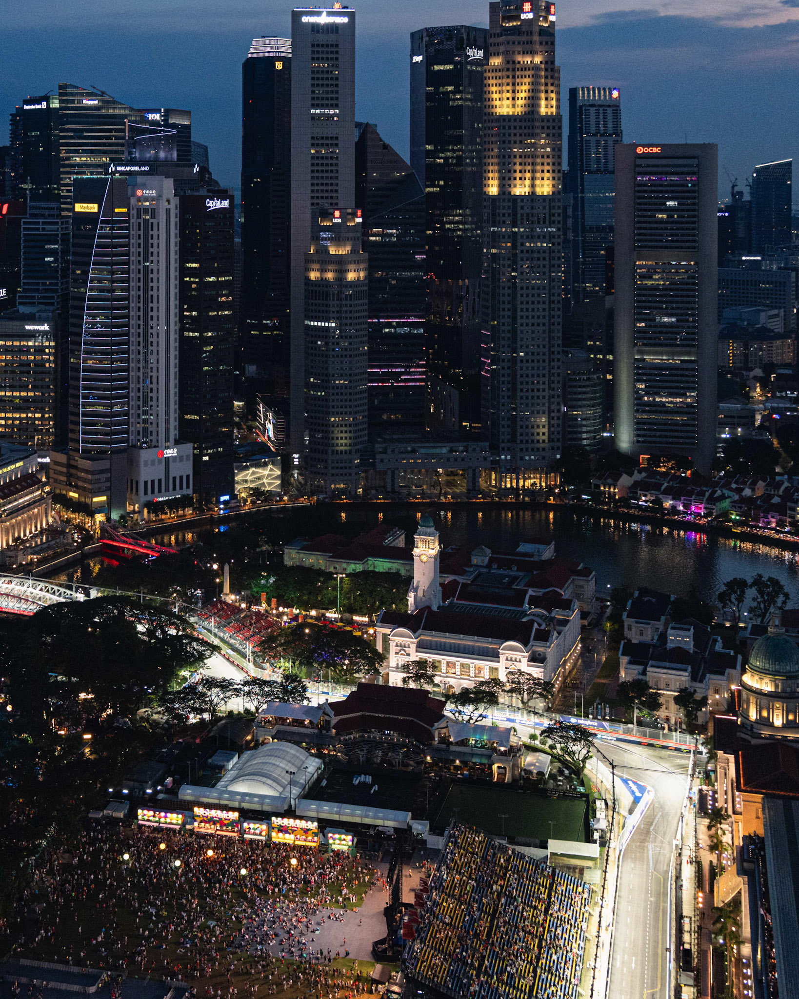 SINGAPORE, Singapore - OCTOBER  05:  during F1 Grand Prix of Singapore at Marina Bay Street Circuit on October 5, 2025 in Singapore, Singapore, (Photo by Jack Ng/Alamy Live News)