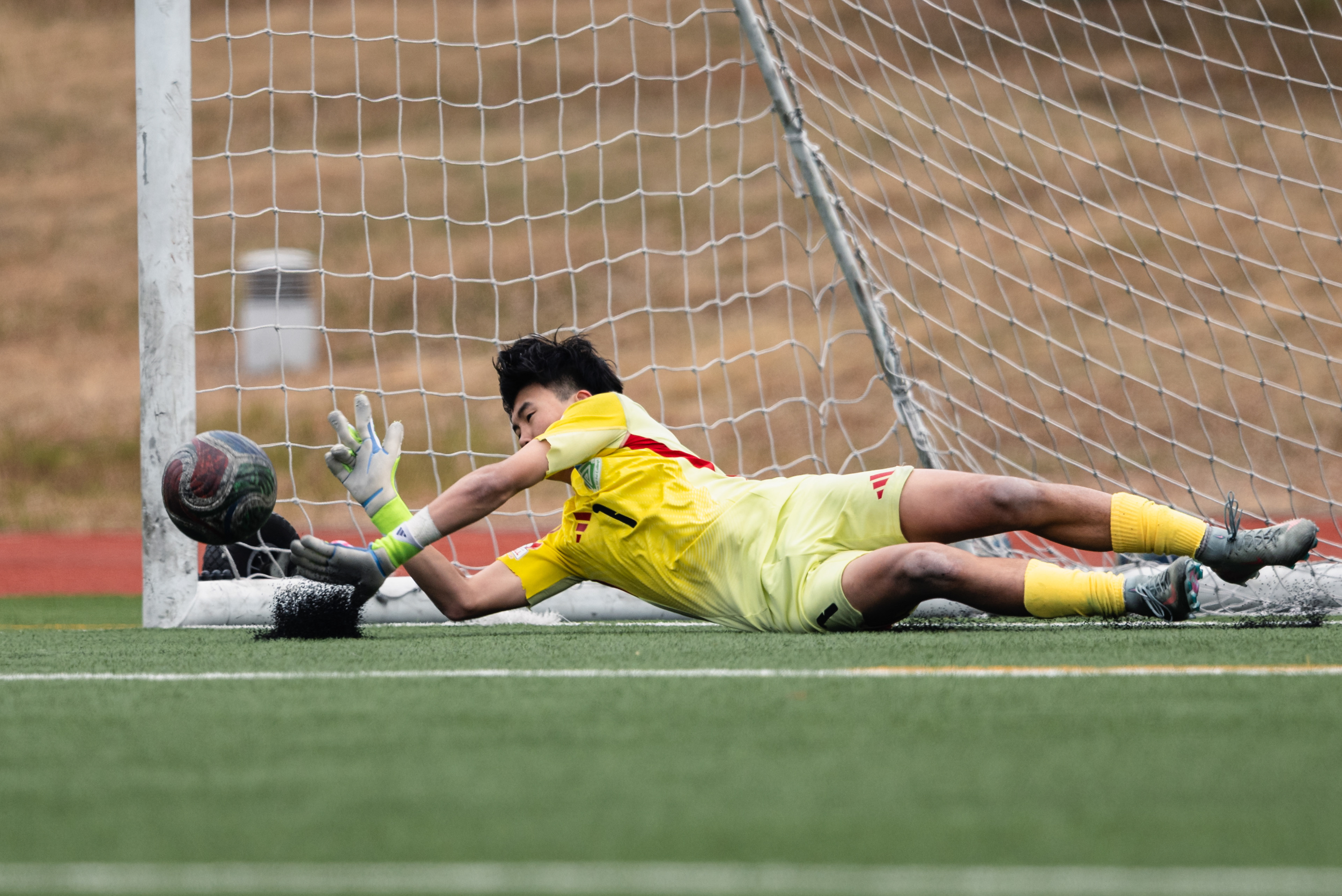HONG KONG, China - FEBRUARY 09: during SamGor All Hong Kong Schools Jing Ying Football Tournament 2025-26 - Lam Tai Fai College vs Hong Kong International School at Po Kong Village Road Park Artificial Turf Soccer Pitch on February 9, 2026 in Hong Kong, China, (Photo by Jack Ng/)