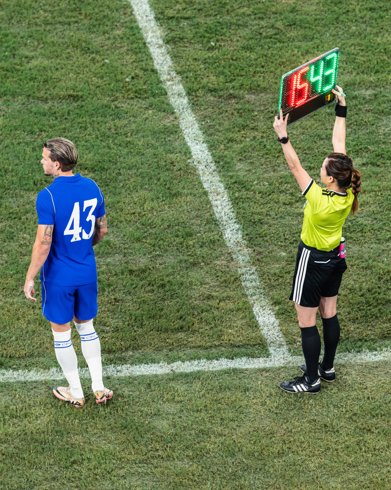 HONG KONG, China - AUGUST  05: Mykhailo Mudryk of Chelsea comes on the pitch during Hong Kong Football Festival (HKFF) 2026 - Chelsea vs Juventus at Kai Tak Stadium on August 5, 2026 in Hong Kong, China, (Photo by Jack Ng/Alamy Live News)