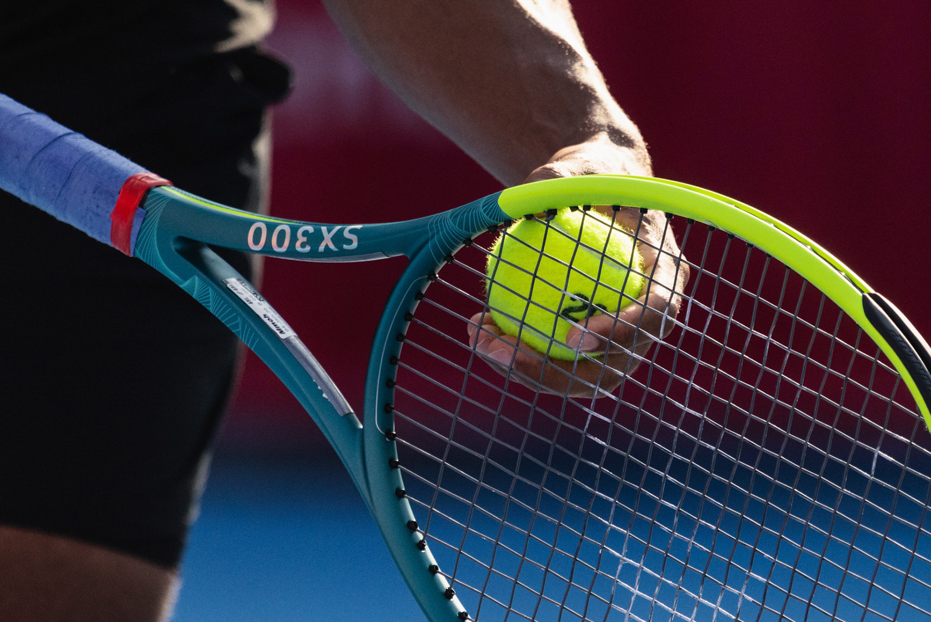 HONG KONG, China - JANUARY 04: Cristian Garin of Chile seen in action during Bank of China Hong Kong Tennis Open 2026 (ATP 250) men's single qualifying match against Michael Mmoh of the United States at Victoria Park Tennis Centre Court on January 4, 2026 in Hong Kong, China, (Photo by Jack Ng/Alamy Live News)