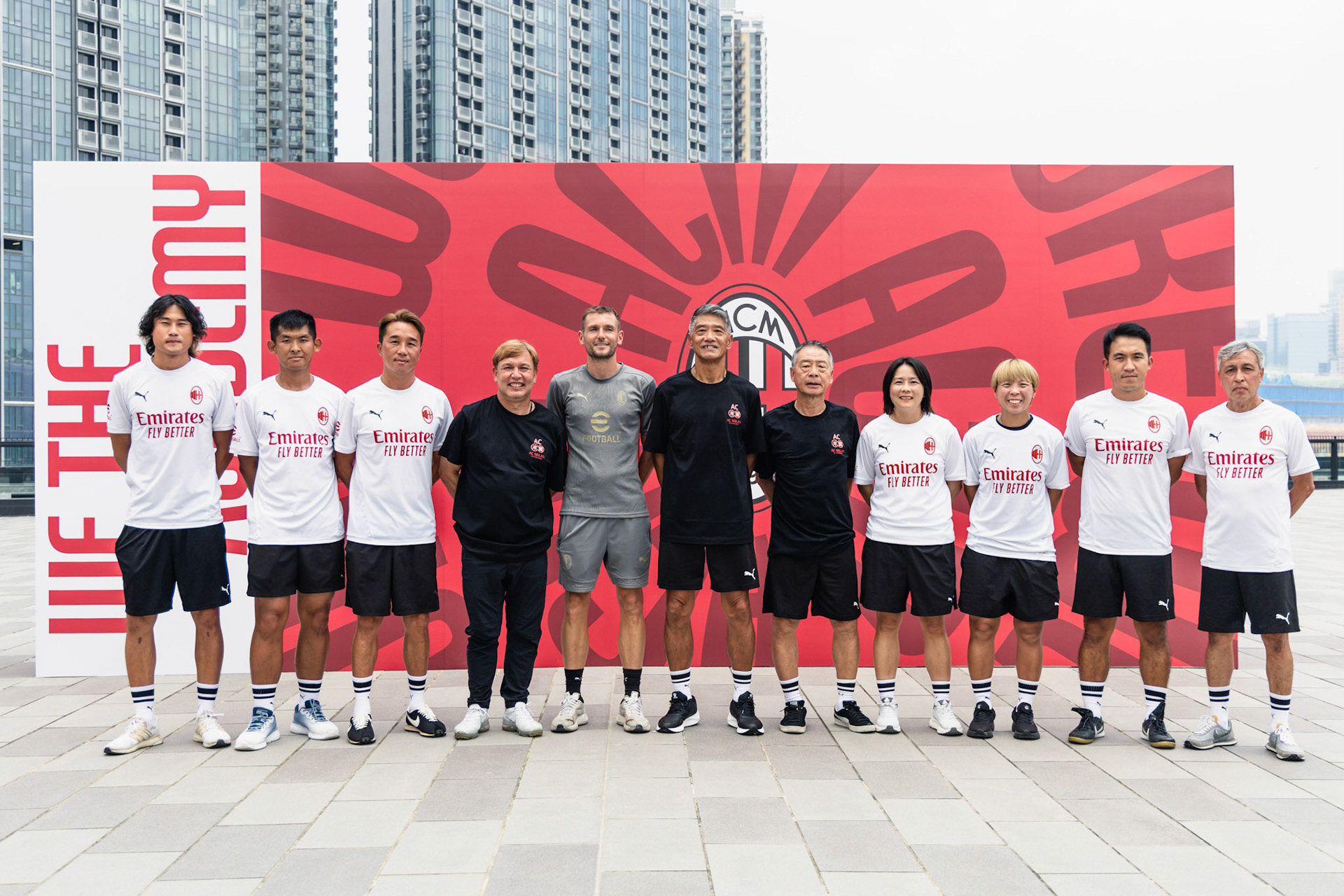 HONG KONG, China - JULY  25:  during AC Milan Kai Tak Soccer Activation at Kai Tak Mall 1 Rooftop on July 25, 2025 in Hong Kong, China, (Photo by Jack Ng/Pixel Images)