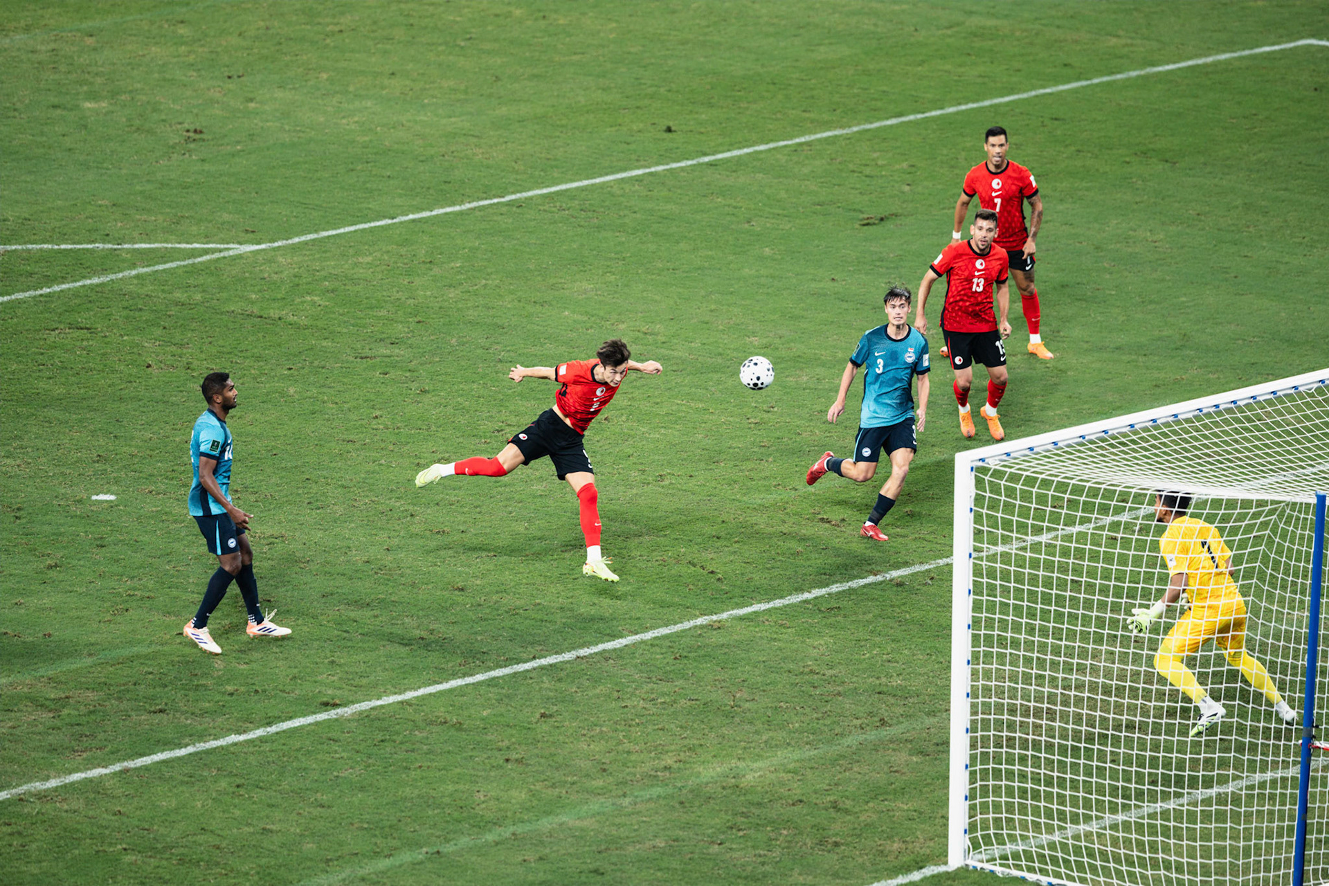 HONG KONG, China - NOVEMBER  18:  during 2027 Asian Cup Qualifers - Hong Kong, China vs Singapore at Kai Tak Stadium on November 18, 2025 in Hong Kong, China, (Photo by Jack Ng/Pixel Images)