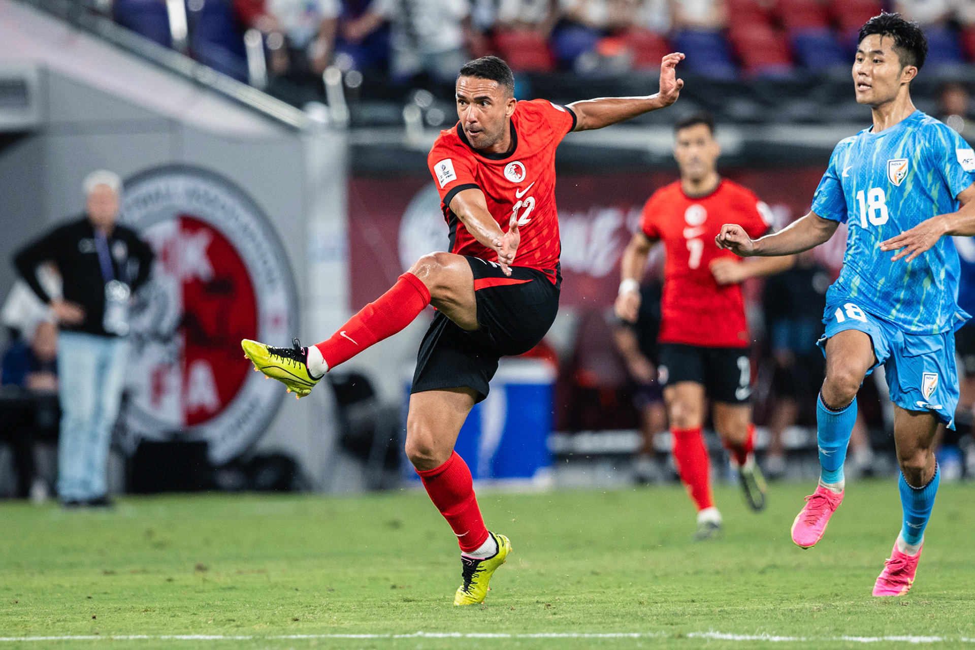 HONG KONG, China - JUNE  10:  during 2027 Asian Cup Qualifers - Hong Kong, China vs India at Kai Tak Stadium on June 10, 2025 in Hong Kong, China, (Photo by Jack Ng/Pixel Images)