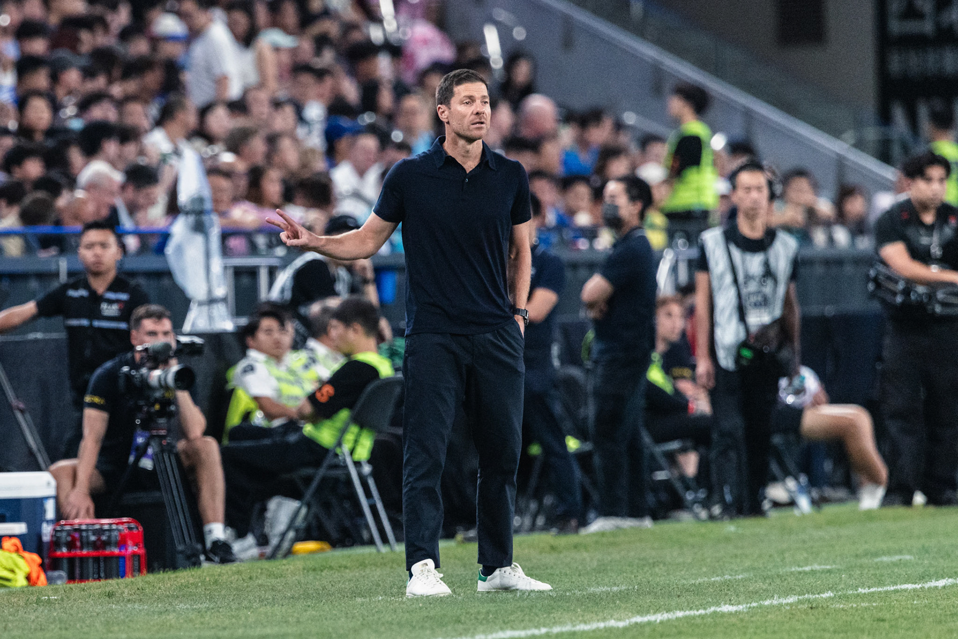 HONG KONG, China - AUGUST 05: Xabi Alonso, manager of Chelsea in action during Hong Kong Football Festival (HKFF) 2026 - Chelsea vs Juventus at Kai Tak Stadium on August 5, 2026 in Hong Kong, China, (Photo by Jack Ng/Alamy Live News)