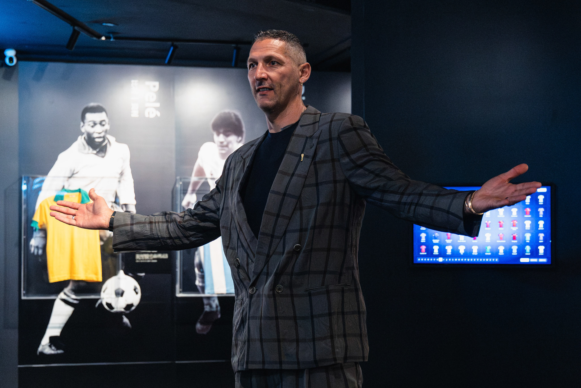 HONG KONG, China - MAY 28: 2006 FIFA World Cup winner Marco Materazzi joins the Grand Opening of FIFA Museum in Hong Kong at FIFA Museum Hong Kong, Causeway Bay on May 28, 2026 in Hong Kong, China, (Photo by Jack Ng/Alamy Live News)