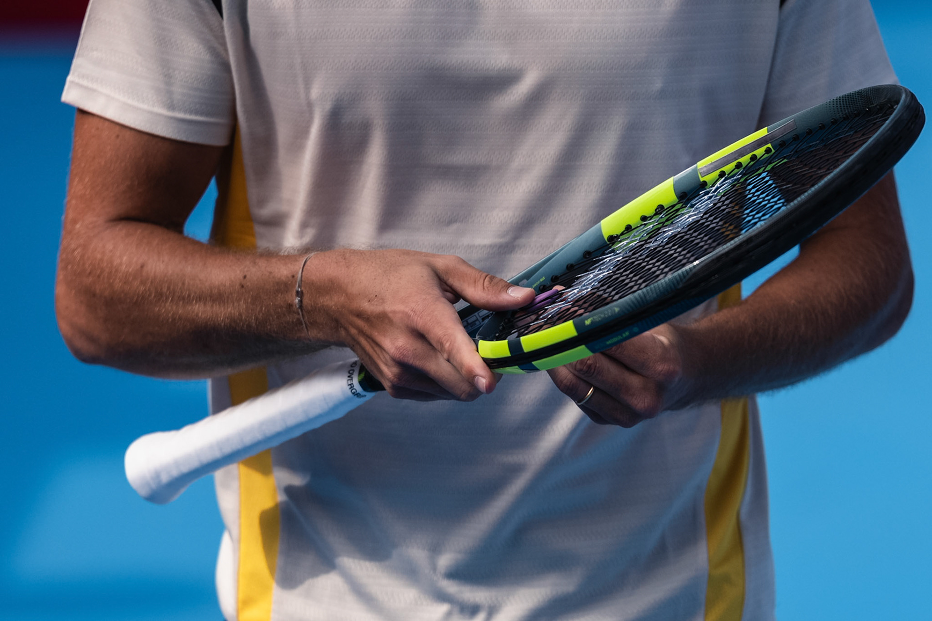 HONG KONG, China - JANUARY 06: during the Bank of China Hong Kong Tennis Open 2026 (ATP 250) men's single round of 32 match against xxx at Victoria Park Tennis Centre Court on January 6, 2026 in Hong Kong, China, (Photo by Jack Ng/Alamy Live News)