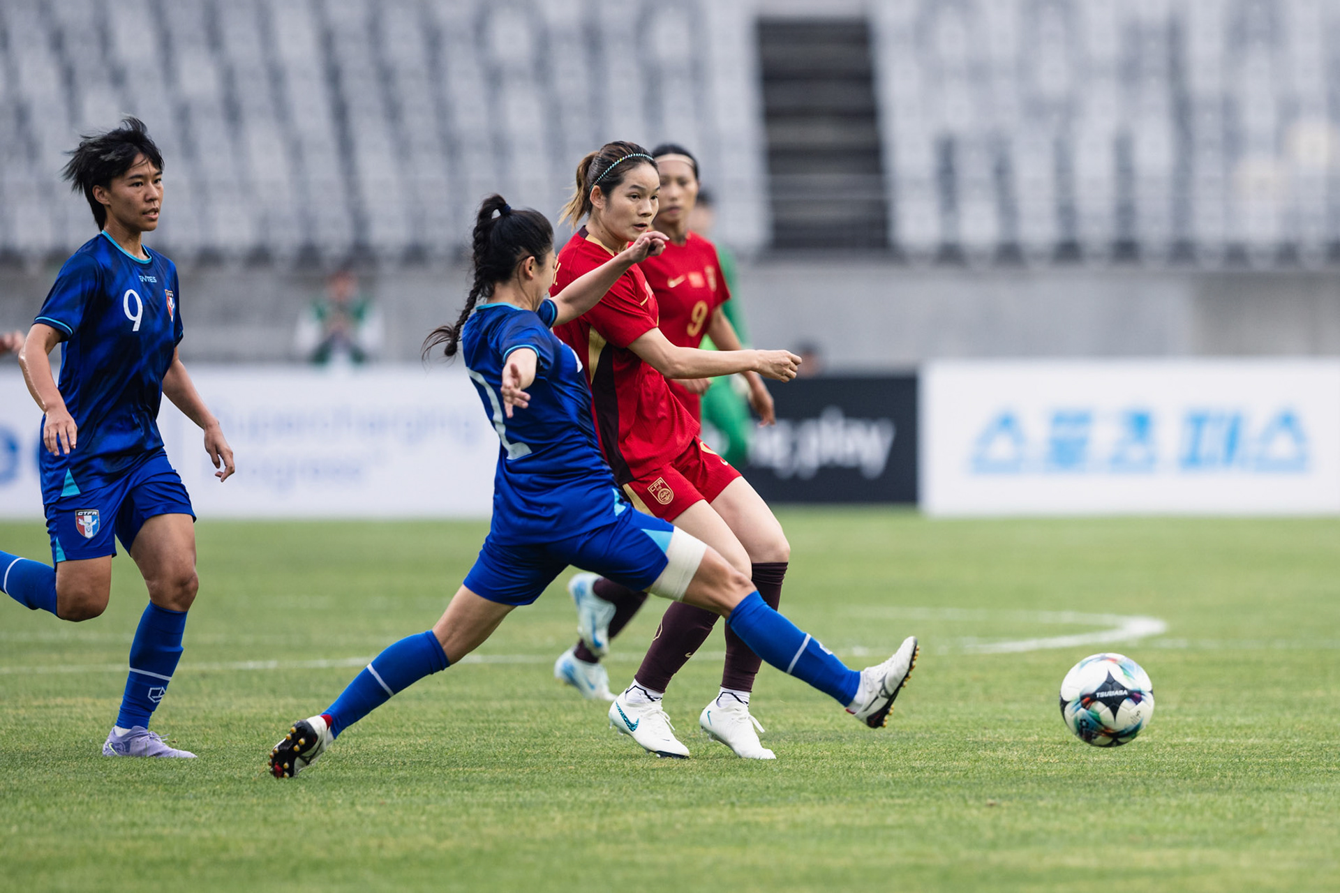 HWASEONG, South Korea - JULY  13:  during EAFF E-1 Football Championship - Chinese Taipei vs China PR at Hwaseong Sports Complex on July 13, 2025 in Hwaseong, South Korea, (Photo by Jack Ng/Pixel Images)