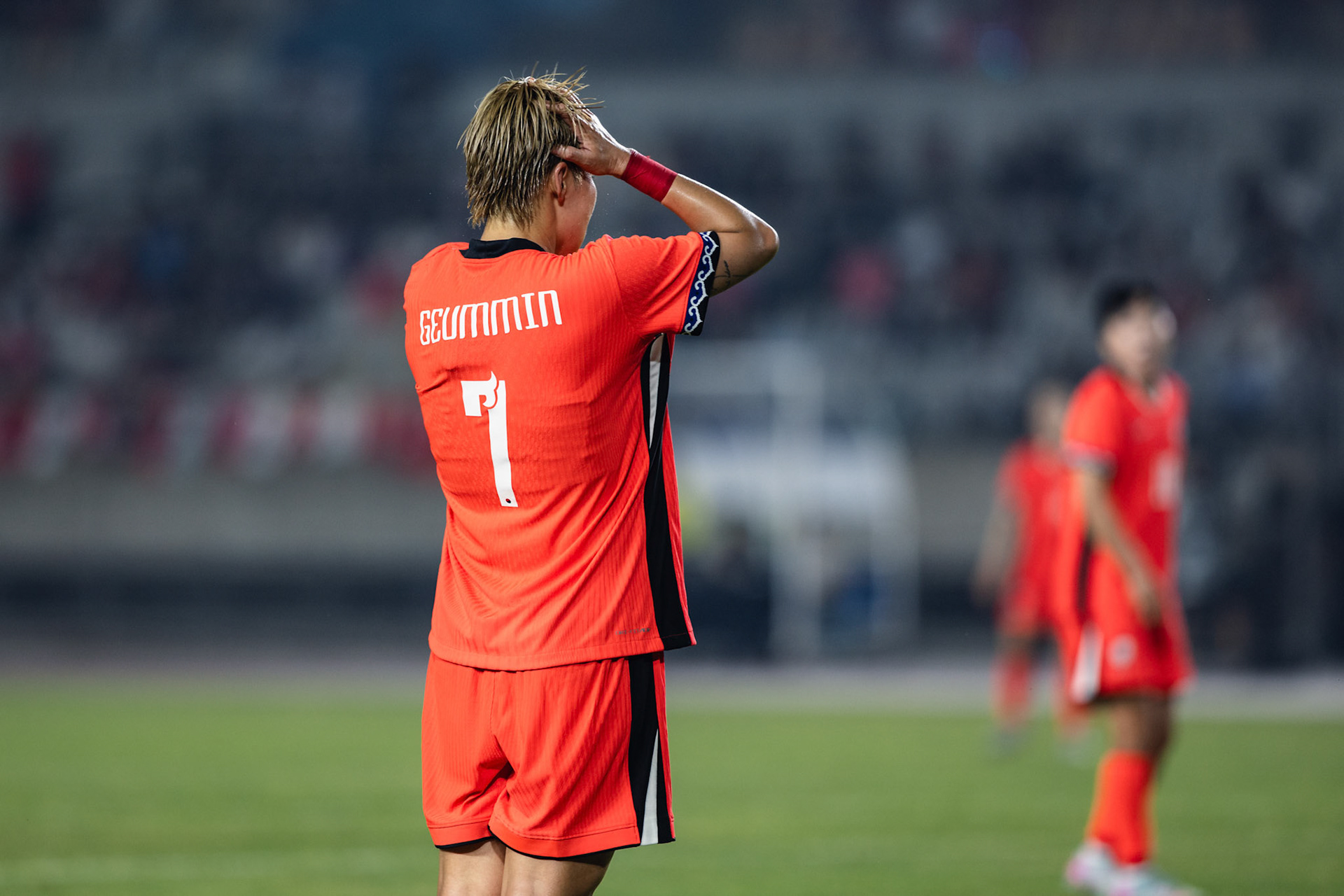 HWASEONG, South Korea - JULY  13:  during EAFF E-1 Football Championship - South Korea vs Japan at Hwaseong Sports Complex on July 13, 2025 in Hwaseong, South Korea, (Photo by Jack Ng/Pixel Images)