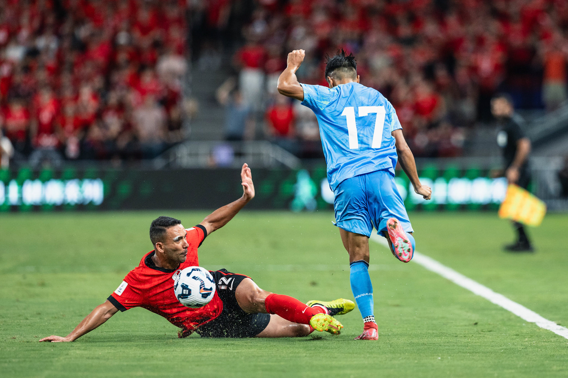 HONG KONG, China - JUNE  10:  during 2027 Asian Cup Qualifers - Hong Kong, China vs India at Kai Tak Stadium on June 10, 2025 in Hong Kong, China, (Photo by Jack Ng/Pixel Images)