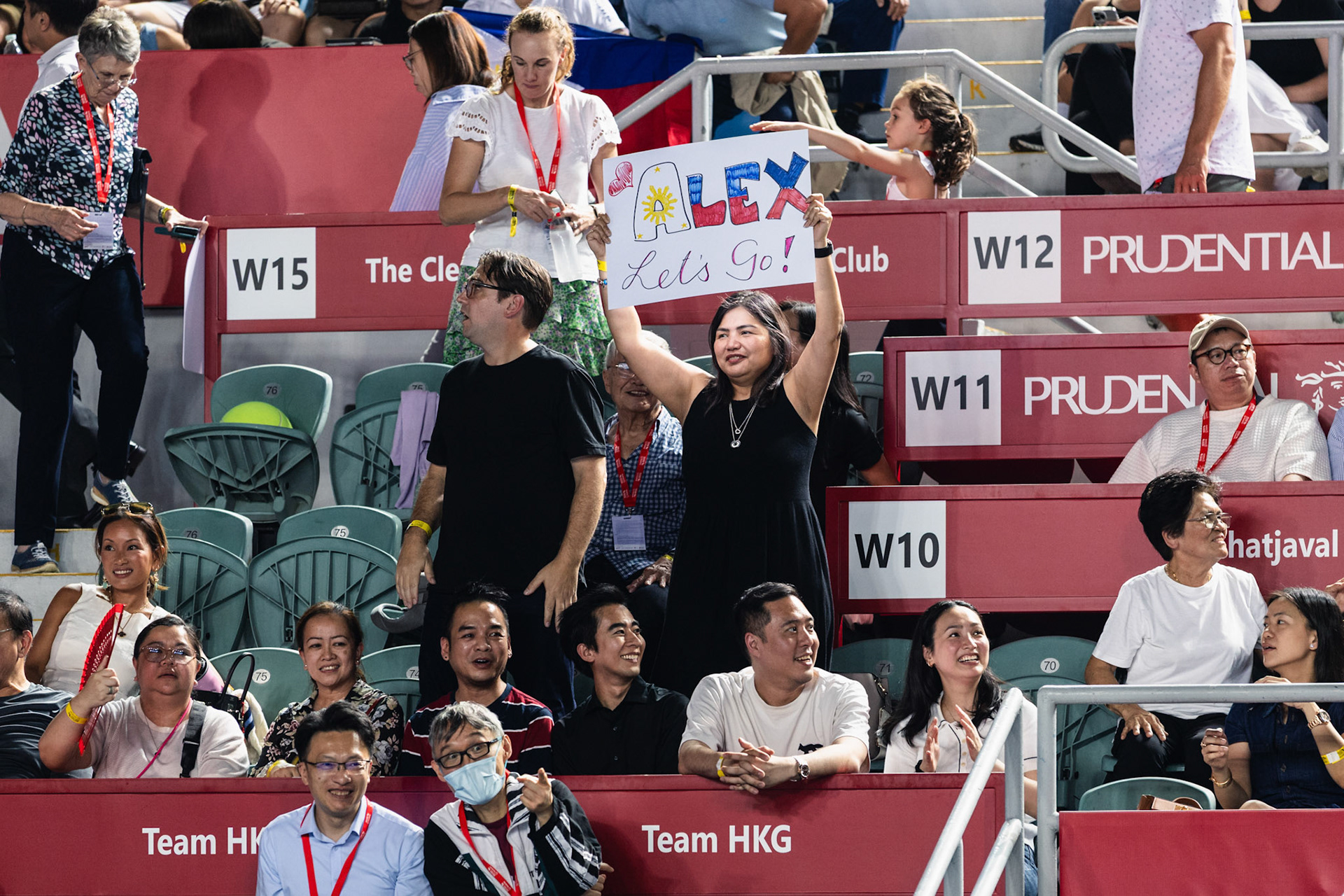 HONG KONG, China - Alexandra Eala of the Philippines vs Victoria Mboko of Canada during WTA 250 - Prudential Hong Kong Tennis Open at Victoria Park Tennis Court on October 30, 2025 in Hong Kong, China, (Photo by Jack Ng/Alamy Live News)