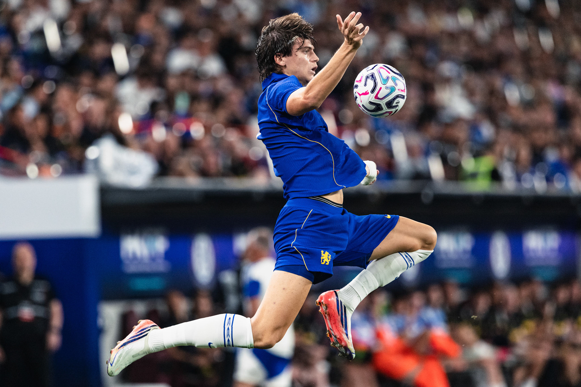 HONG KONG, China - AUGUST 05: Marco Palestra (No. 2) of Chelsea in action during Hong Kong Football Festival (HKFF) 2026 - Chelsea vs Juventus at Kai Tak Stadium on August 5, 2026 in Hong Kong, China, (Photo by Jack Ng/Alamy Live News)